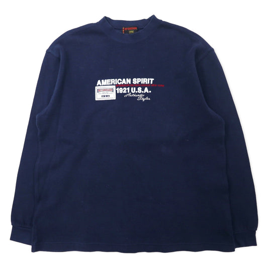 McGREGOR 90年代 クルーネック スウェット 170 ネイビー コットン AMERICAN SPIRIT 刺繍