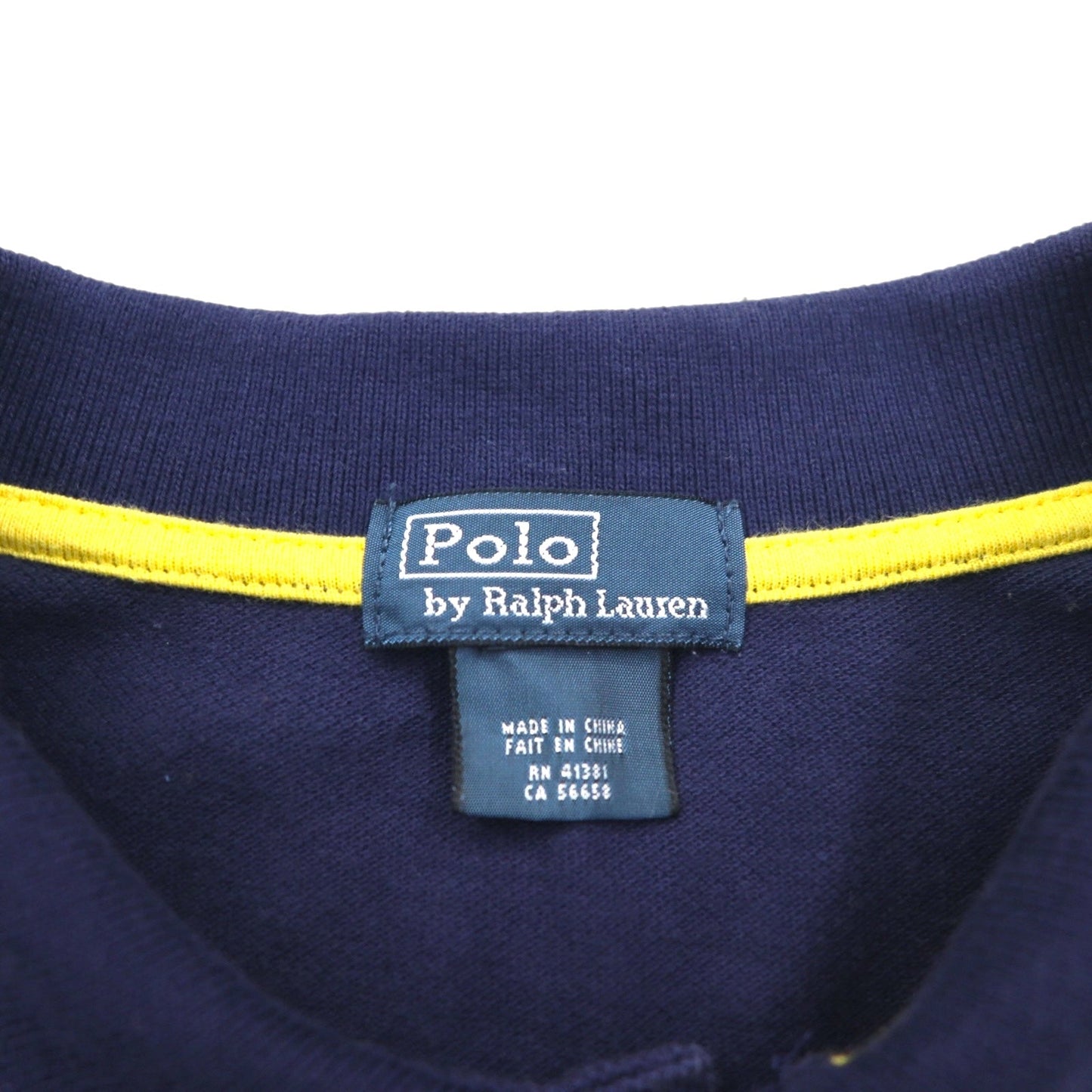 Polo by Ralph Lauren 90年代 ロゴ刺繍 ポロシャツ S ネイビー 鹿の子 R.L.COUNTY RIDERS & JOCKEY CLUB