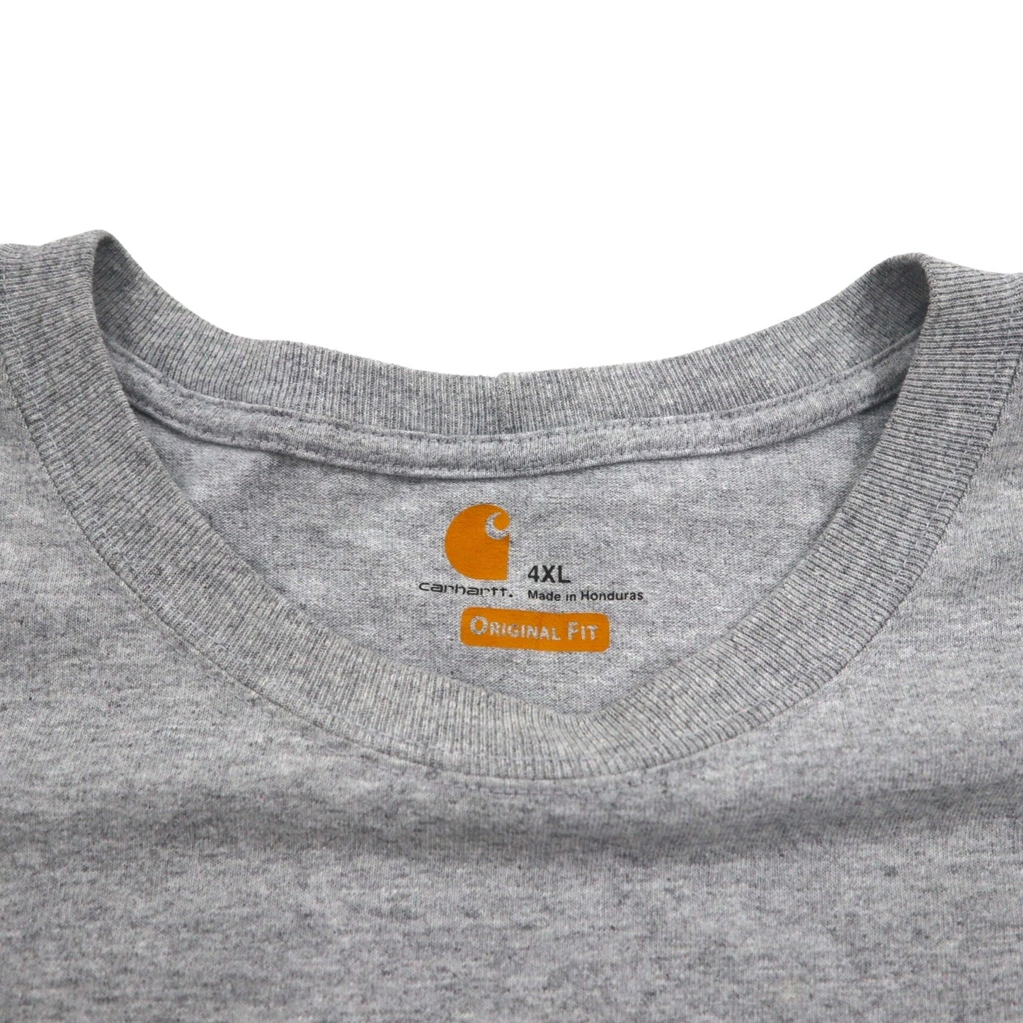 carhartt ビッグサイズ ポケット Tシャツ ポケTee 4XL ORIGINAL FIT グレー ホンジュラス製