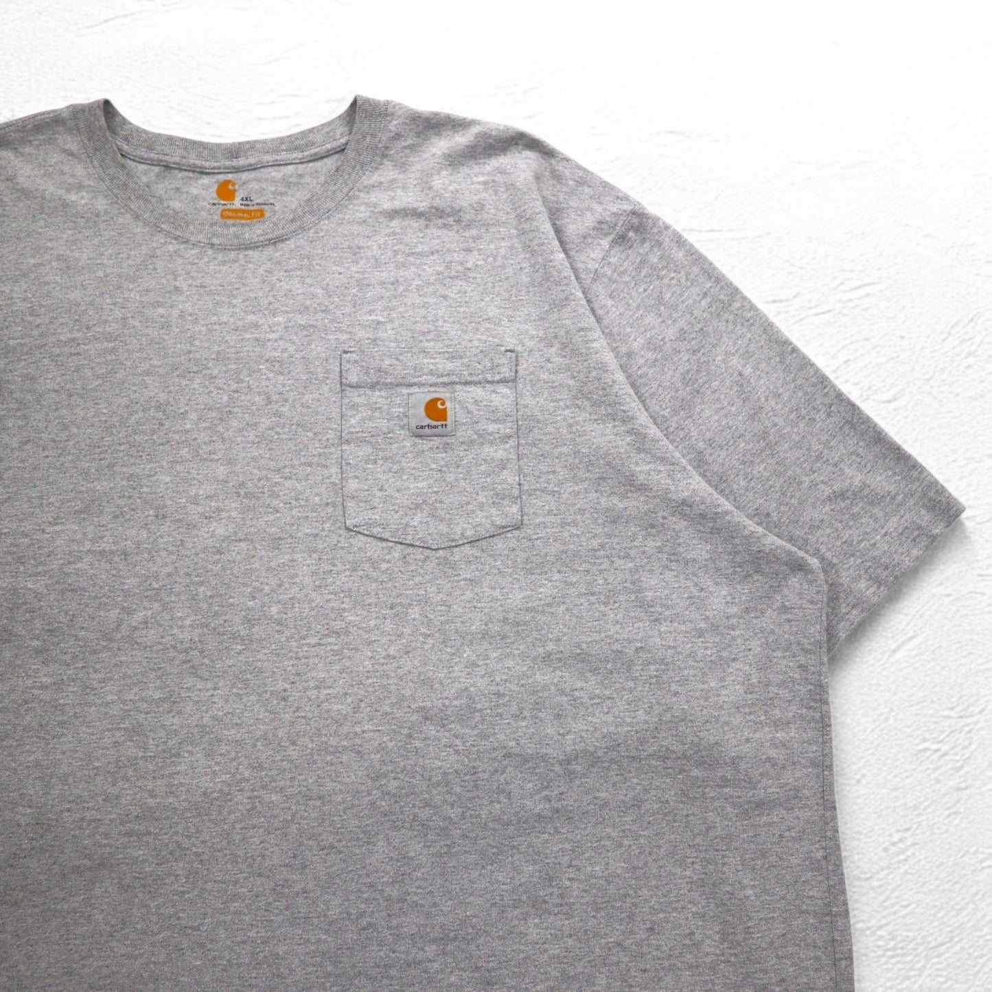 carhartt ビッグサイズ ポケット Tシャツ ポケTee 4XL ORIGINAL FIT グレー ホンジュラス製