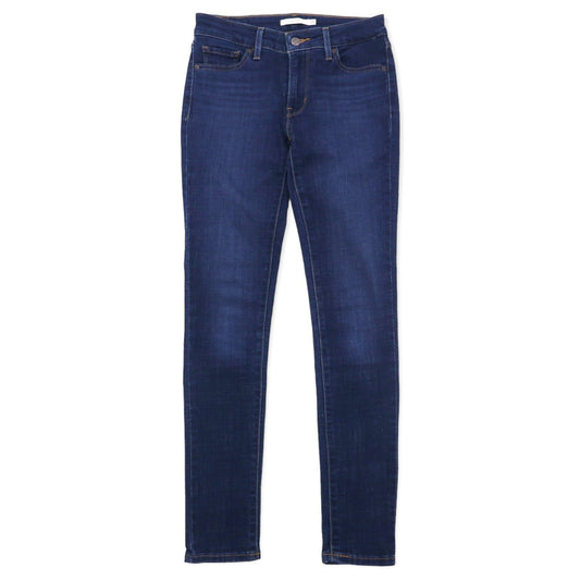 Levi's 711 スキニー デニムパンツ 26 ブルー コットン ストレッチ