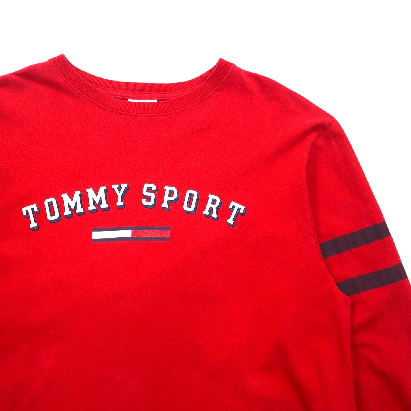TOMMY JEANS 90年代 ロングスリーブ Tシャツ ロンT S レッド コットン メキシコ製