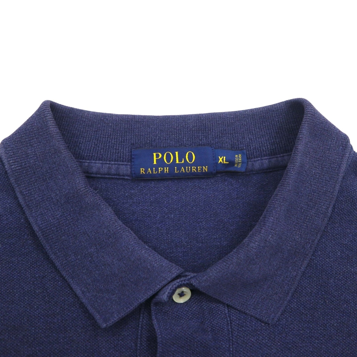 POLO RALPH LAUREN ポロシャツ XL ネイビー コットン 鹿の子 スモールポニー刺繍