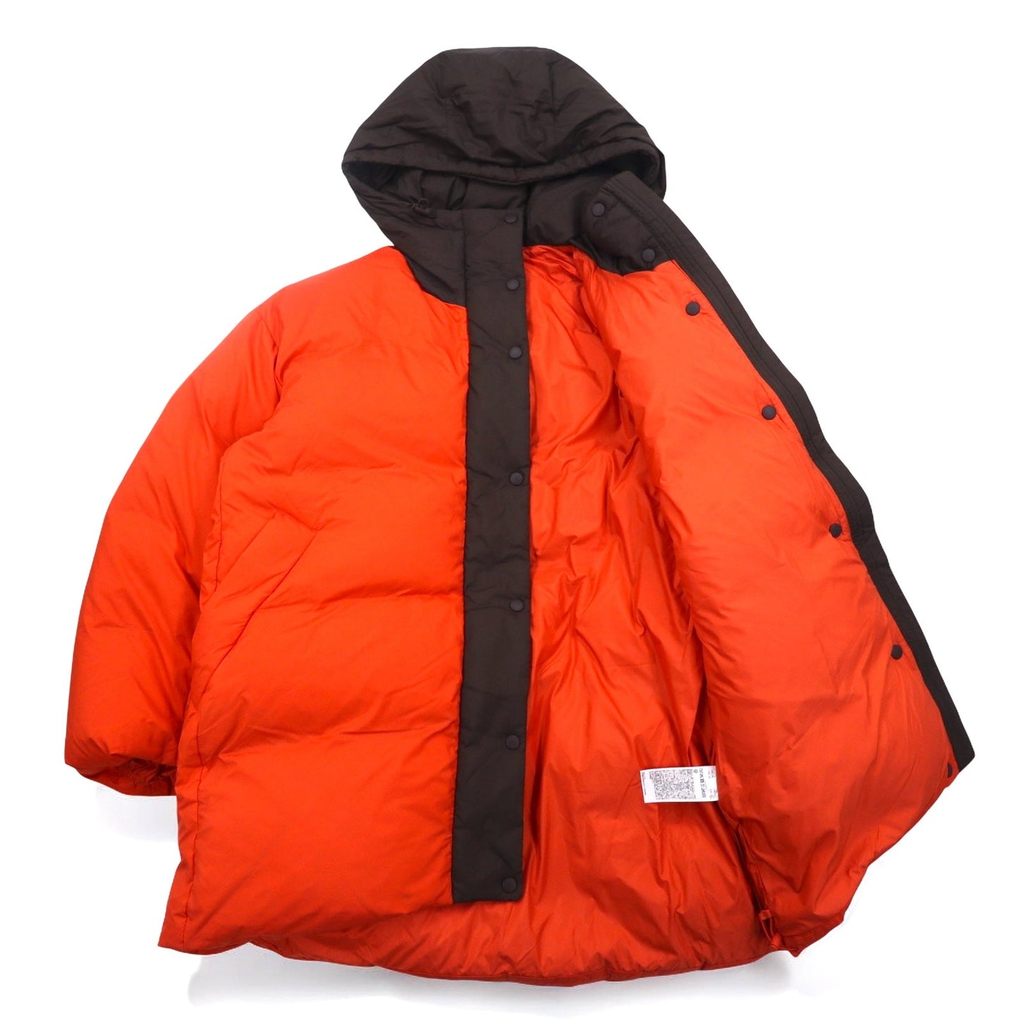 MARNI × UNIQLO オーバーサイズダウンコート L オレンジ ナイロン 22AW