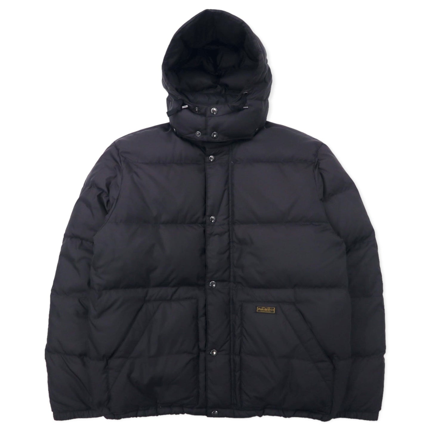 Polo by Ralph Lauren ダウンジャケット 175/96A ブラック ポリエステル フード着脱式