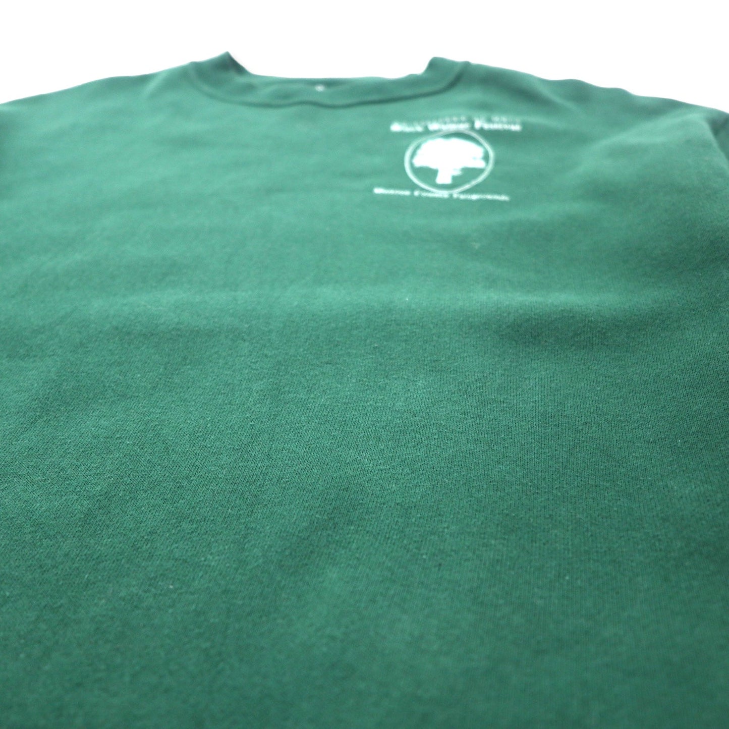 JERZEES USA製 90年代 クルーネック スウェット M グリーン コットン 裏起毛 Black Walnut Festival