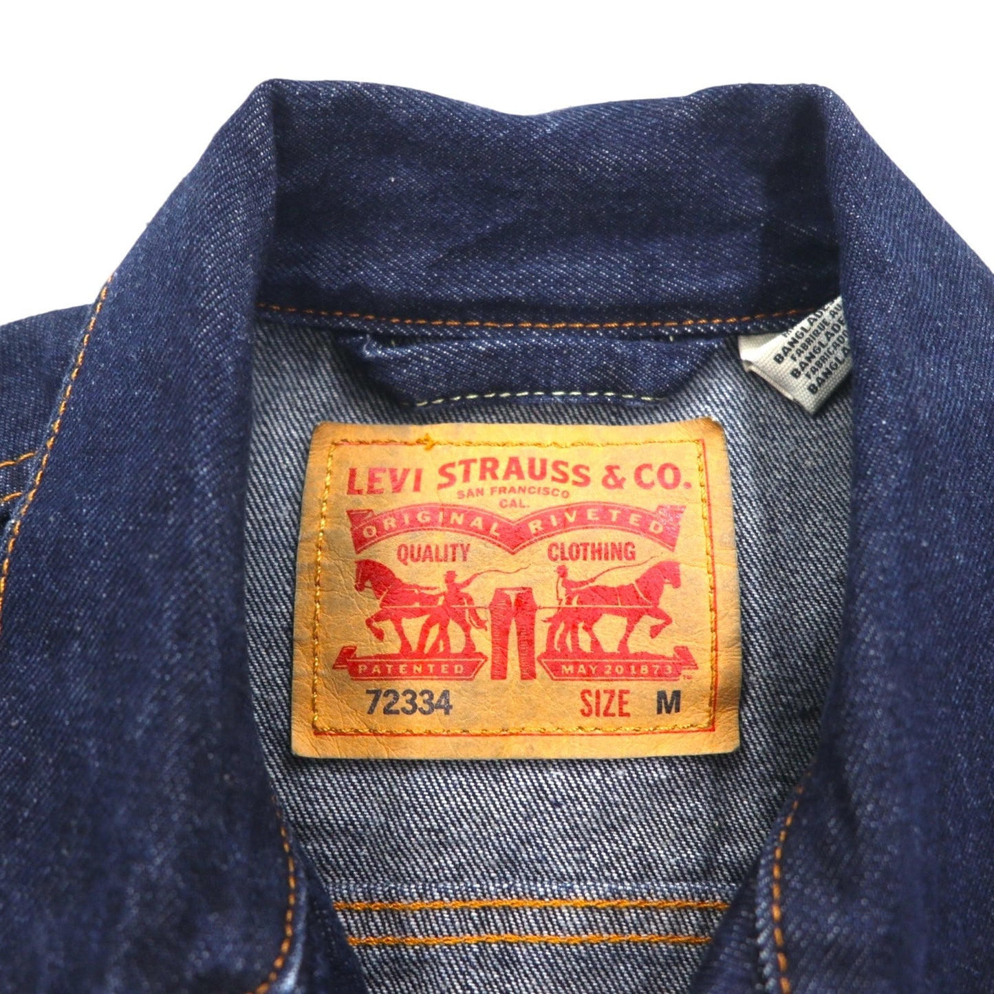 Levi's デニム トラッカージャケット 3rdタイプ Gジャン M インディゴ ブルー 72334-0134
