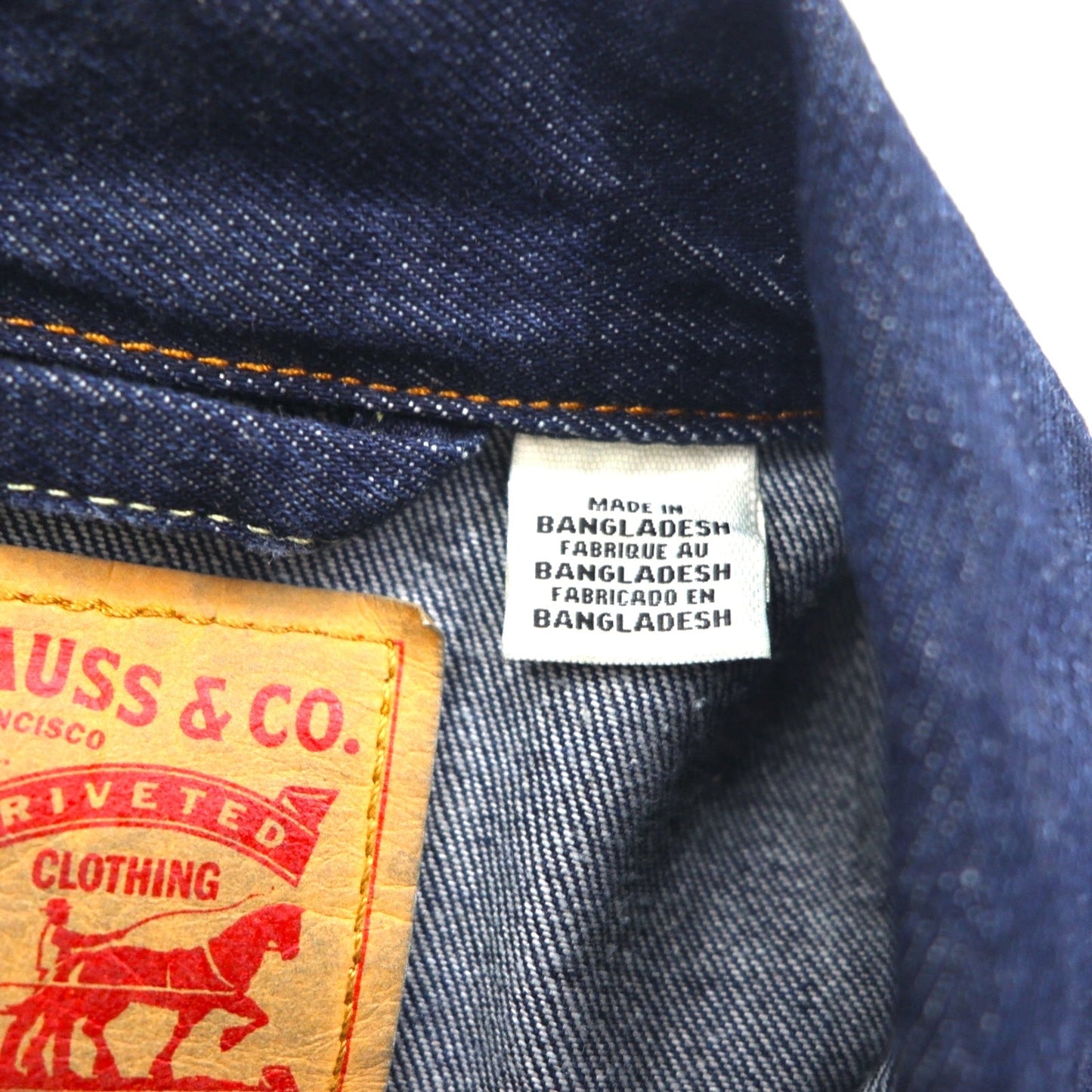 Levi's デニム トラッカージャケット 3rdタイプ Gジャン M インディゴ ブルー 72334-0134