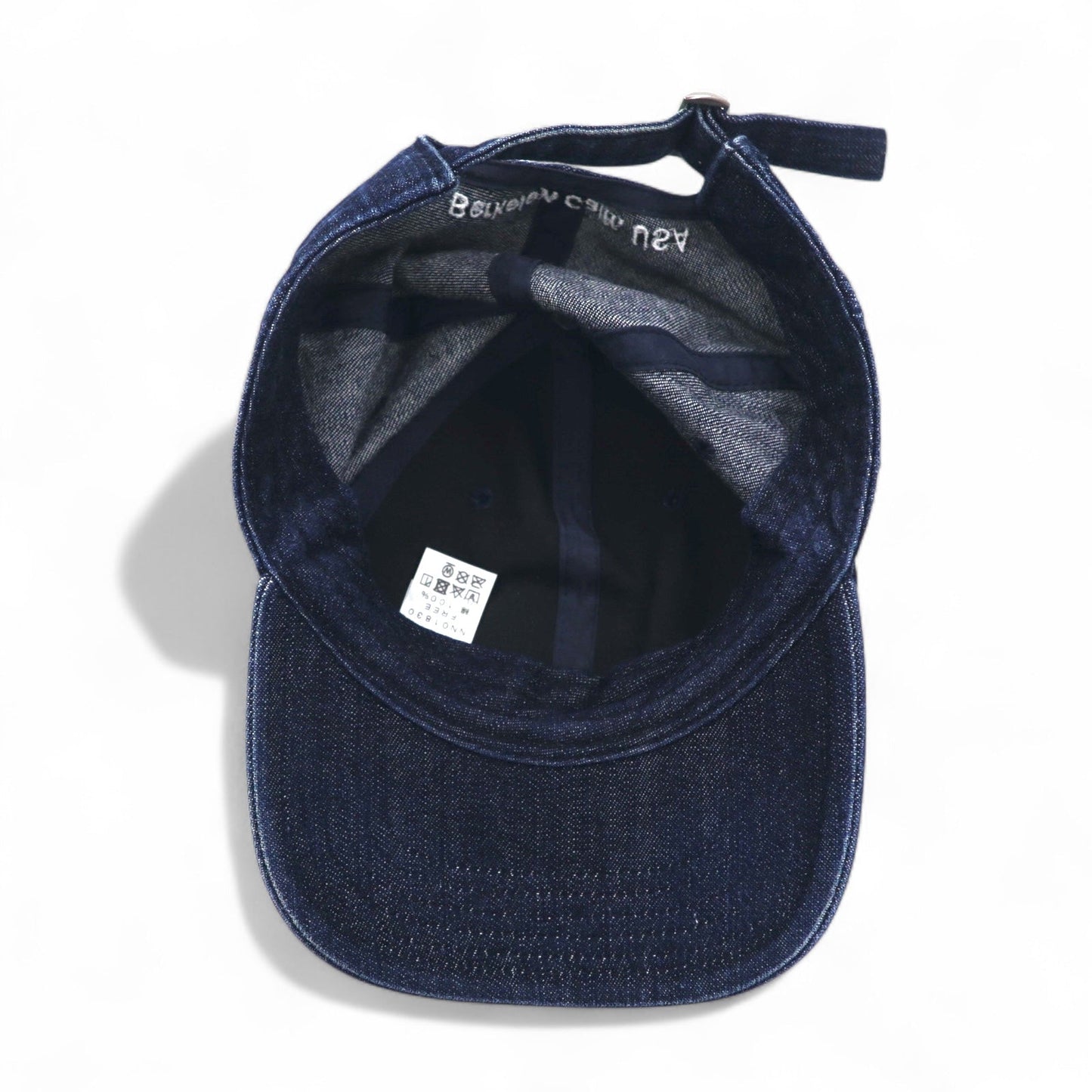 THE NORTH FACE デニムベースボールキャップ FREE インディゴブルー TNFロゴ刺繍 NN01830