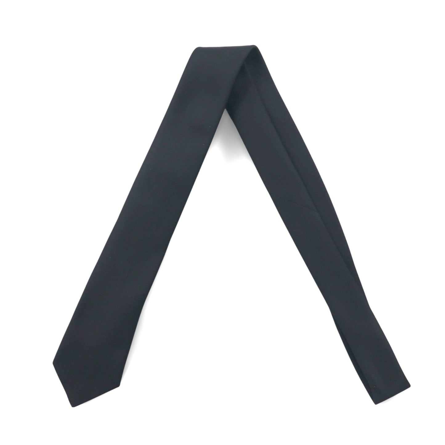 A.P.C. プレーン ネクタイ ブラック ソリッド ポリエステル