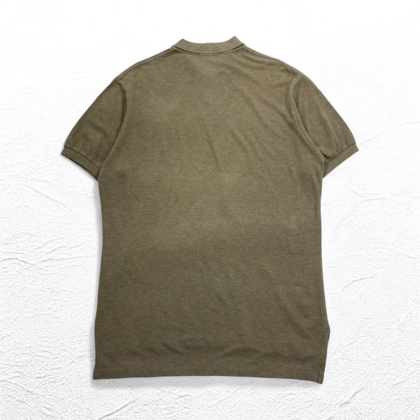 Polo by Ralph Lauren 90年代 ポロシャツ L カーキ コットン 鹿の子 スモールポニー刺繍