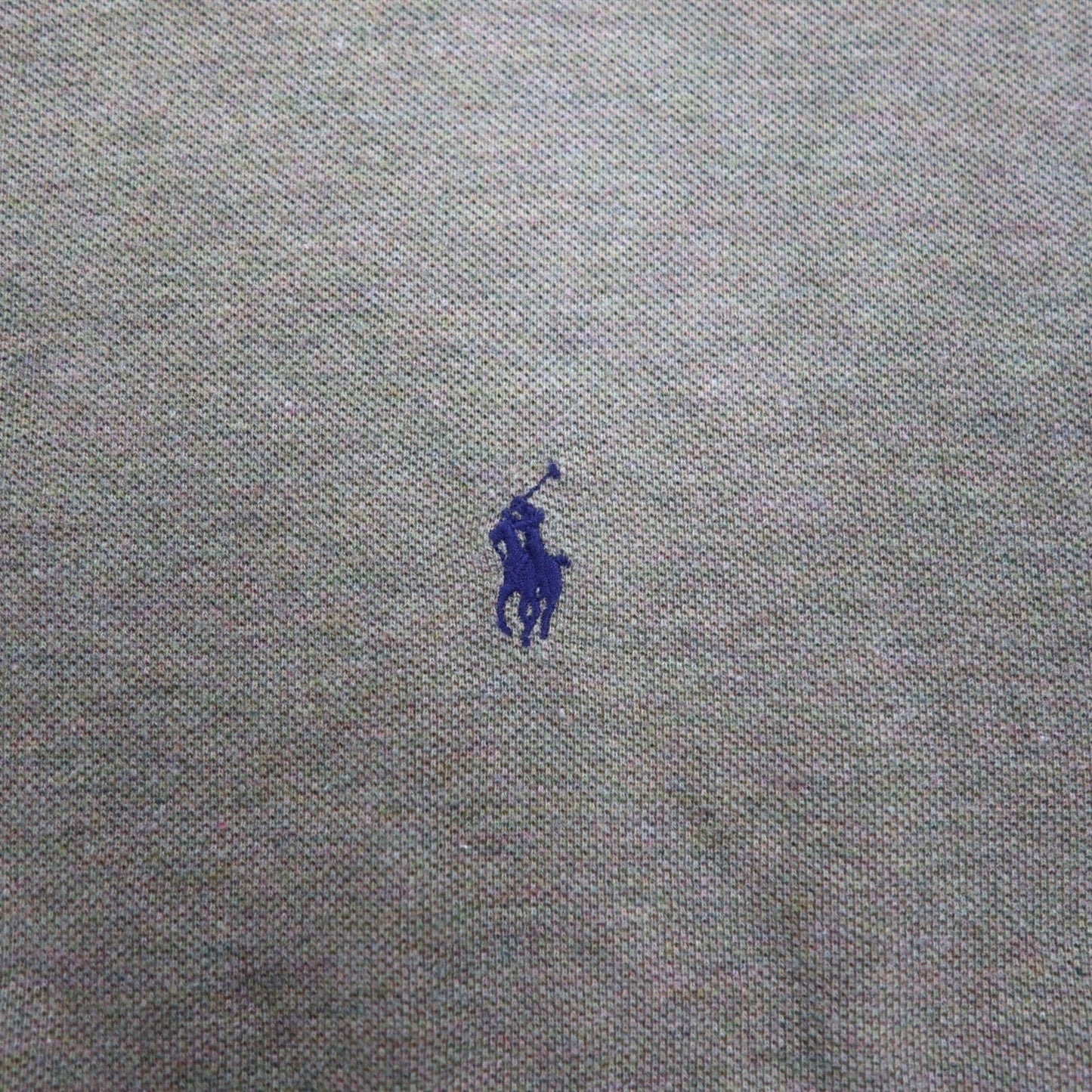 Polo by Ralph Lauren 90年代 ポロシャツ L カーキ コットン 鹿の子 スモールポニー刺繍