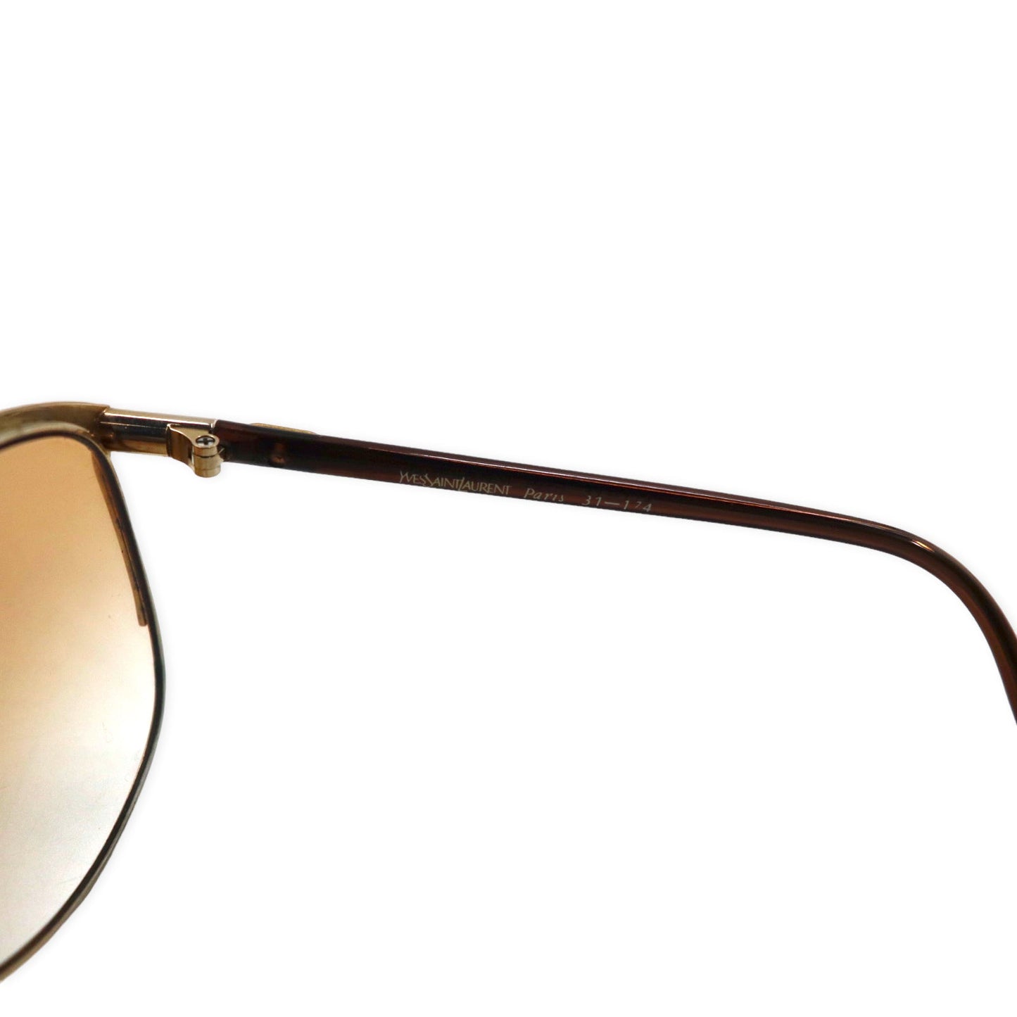 YVES SAINT LAURENT サングラス ティアドロップ メタルフレーム ゴールド YSL 31-174