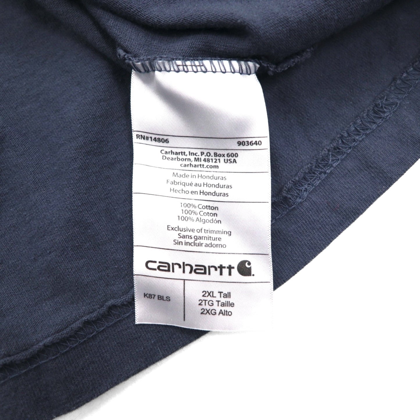 carhartt ルーズフィット ポケット Tシャツ ポケTee 2XL LOOSE FIT ビッグサイズ グレーホンジュラス製