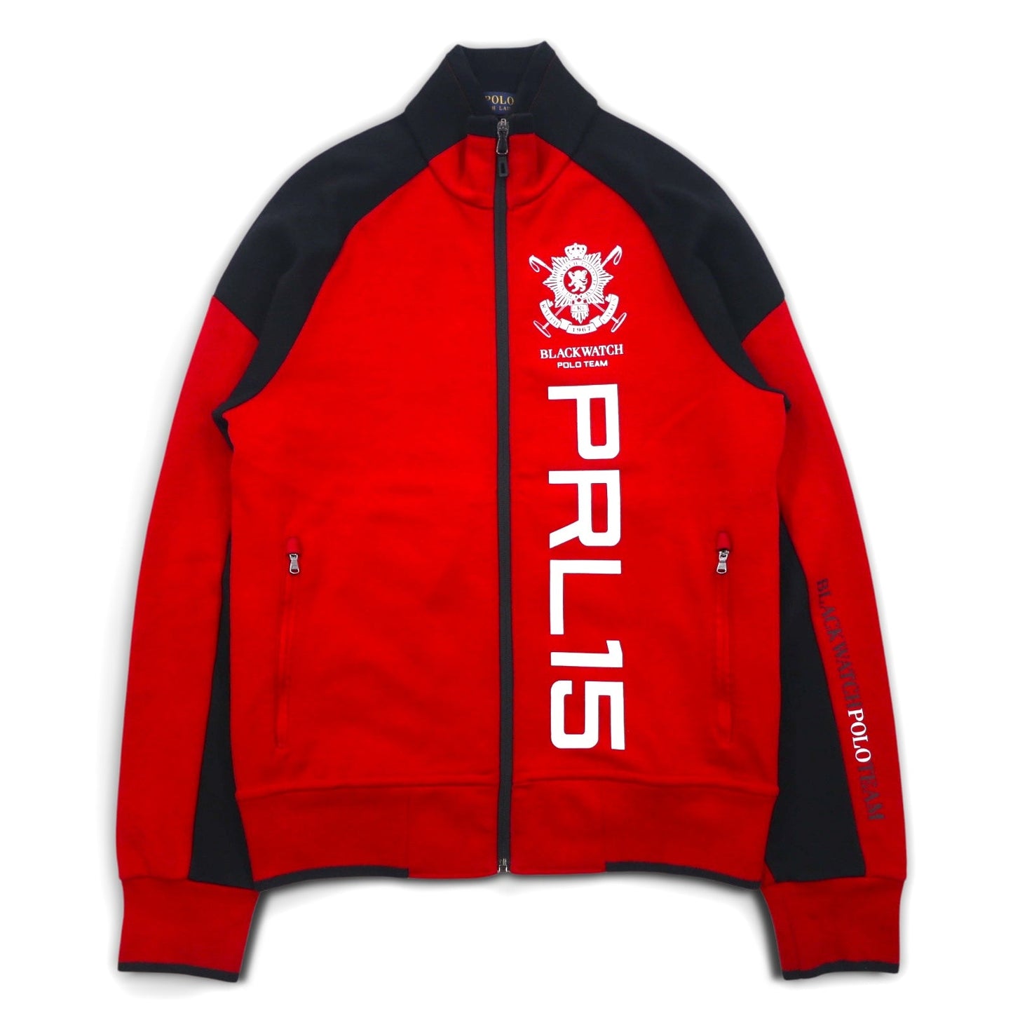POLO RALPH LAUREN トラックジャケット ジャージ S レッド BLACK WATCH POLO TEAM