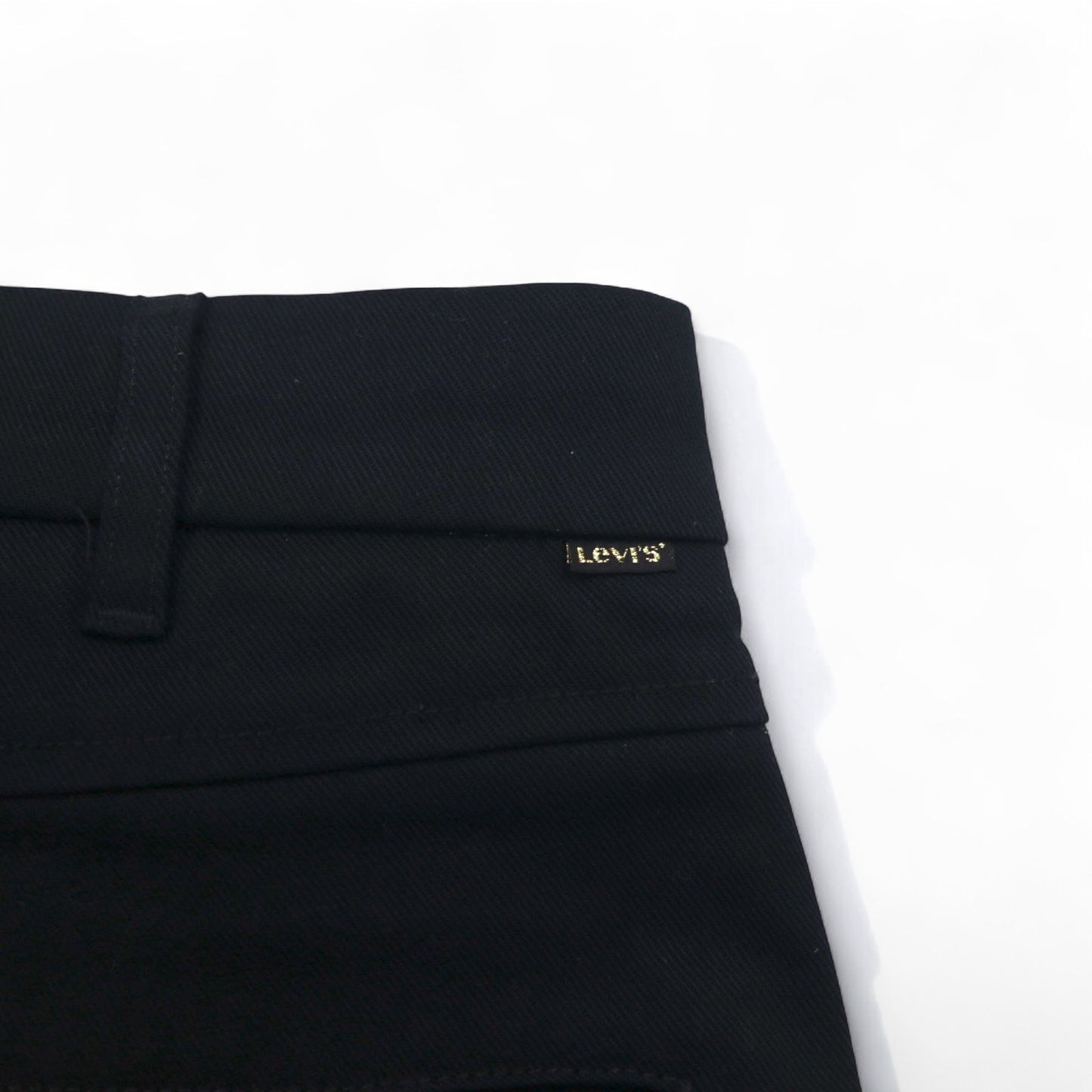 LEVI'S スタプレ STA-PREST クロップド ワイド チノ トラウザー パンツ M ブラック カットオフ CROPPED WIDE LEG CHINO 47873-0003