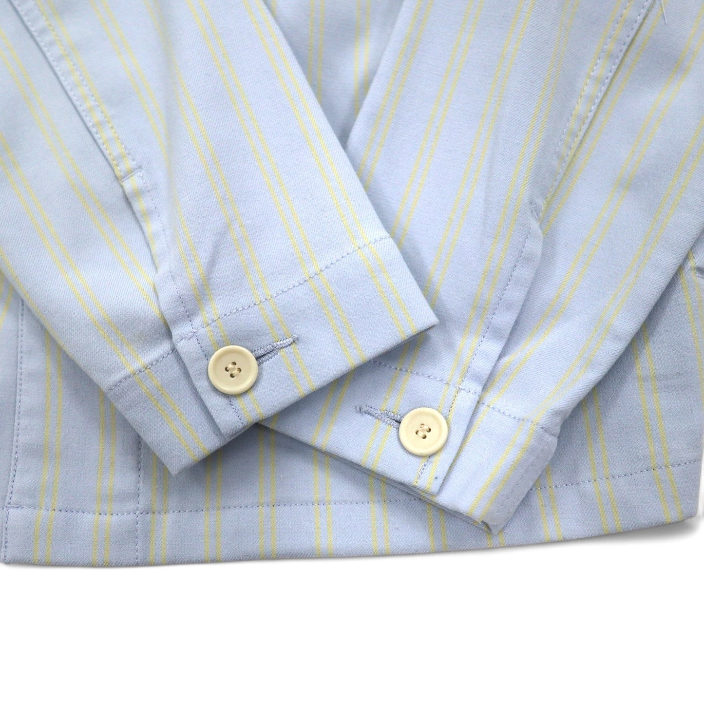 JOURNAL STANDARD カバーオール L ブルー ストライプ ストレッチ 日本製