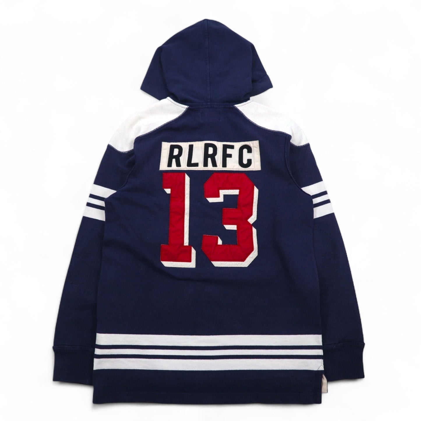 RUGBY RALPH LAUREN ラガーシャツ パーカー L ネイビー ワッペン ナンバリング CLASSIC RUGBY FIT