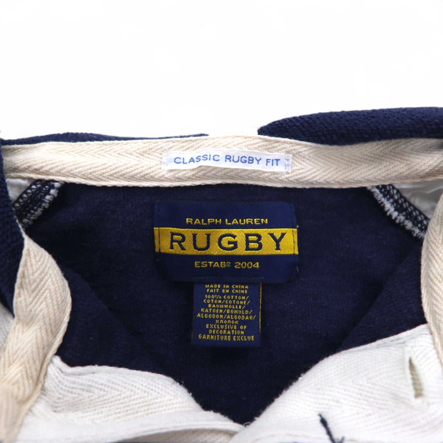 RUGBY RALPH LAUREN ラガーシャツ パーカー L ネイビー ワッペン ナンバリング CLASSIC RUGBY FIT