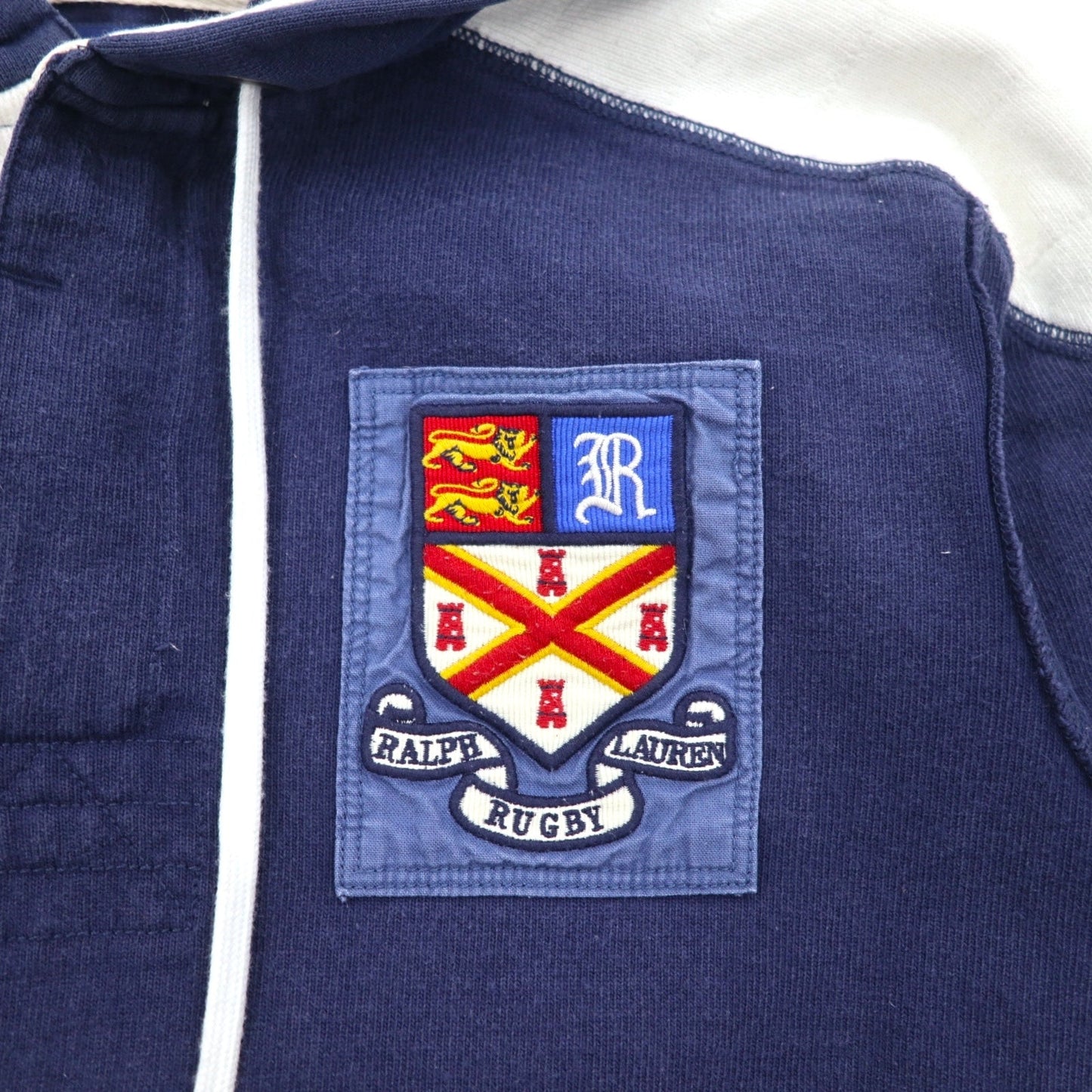 RUGBY RALPH LAUREN ラガーシャツ パーカー L ネイビー ワッペン ナンバリング CLASSIC RUGBY FIT