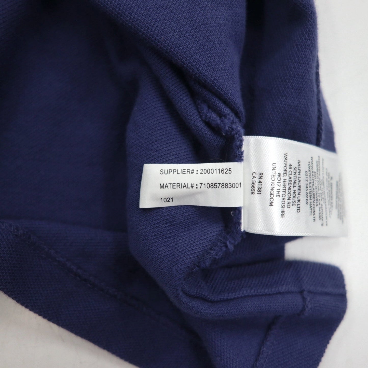 POLO RALPH LAUREN ボーダー ポロシャツ M ネイビー コットン 鹿の子 スモールポニー刺繍