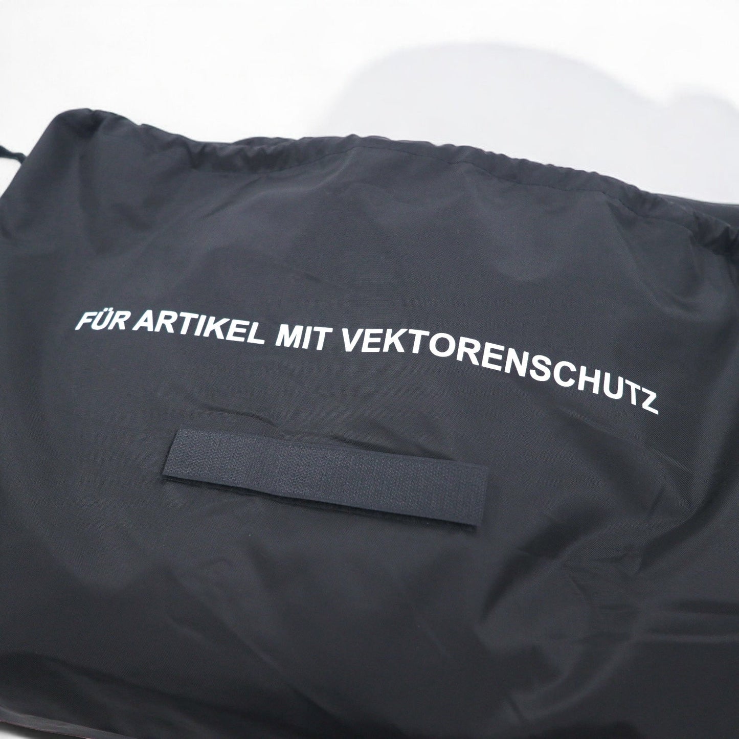 German Military ドイツ軍 巾着 ランドリーバッグ ブラック ポリエステル ステンシル デッドストック 未使用品