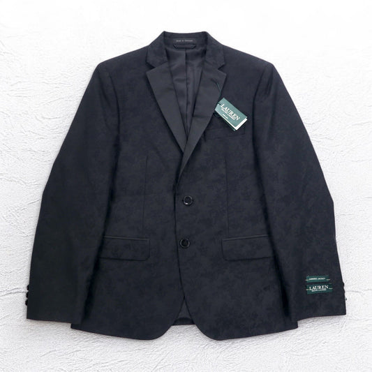 LAUREN RALPH LAUREN 花柄 2B イブニング ドレス ジャケット スーツ XL ブラック 未使用品