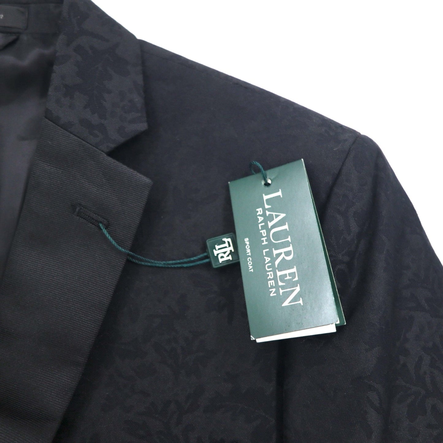 LAUREN RALPH LAUREN 花柄 2B イブニング ドレス ジャケット スーツ XL ブラック 未使用品