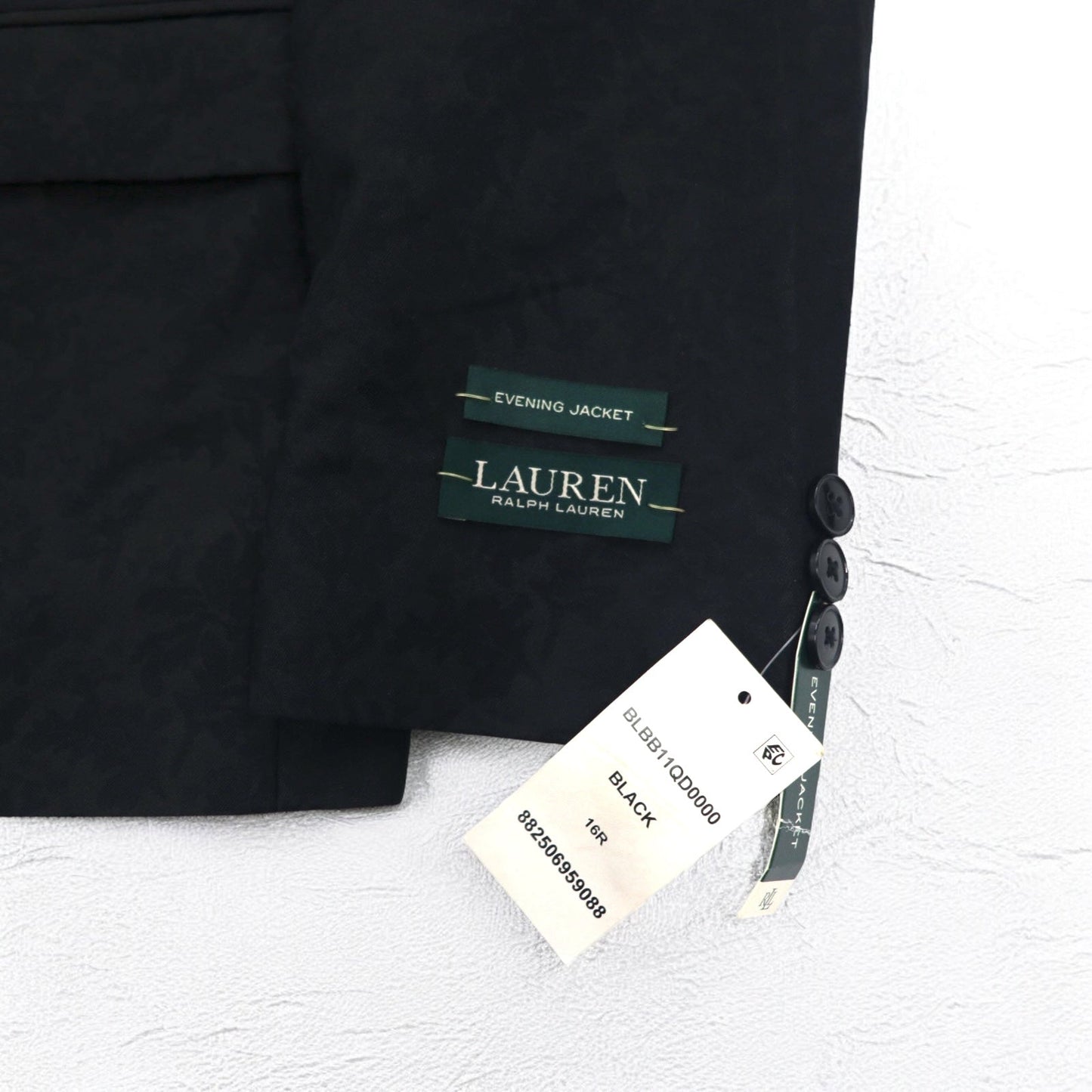 LAUREN RALPH LAUREN 花柄 2B イブニング ドレス ジャケット スーツ XL ブラック 未使用品