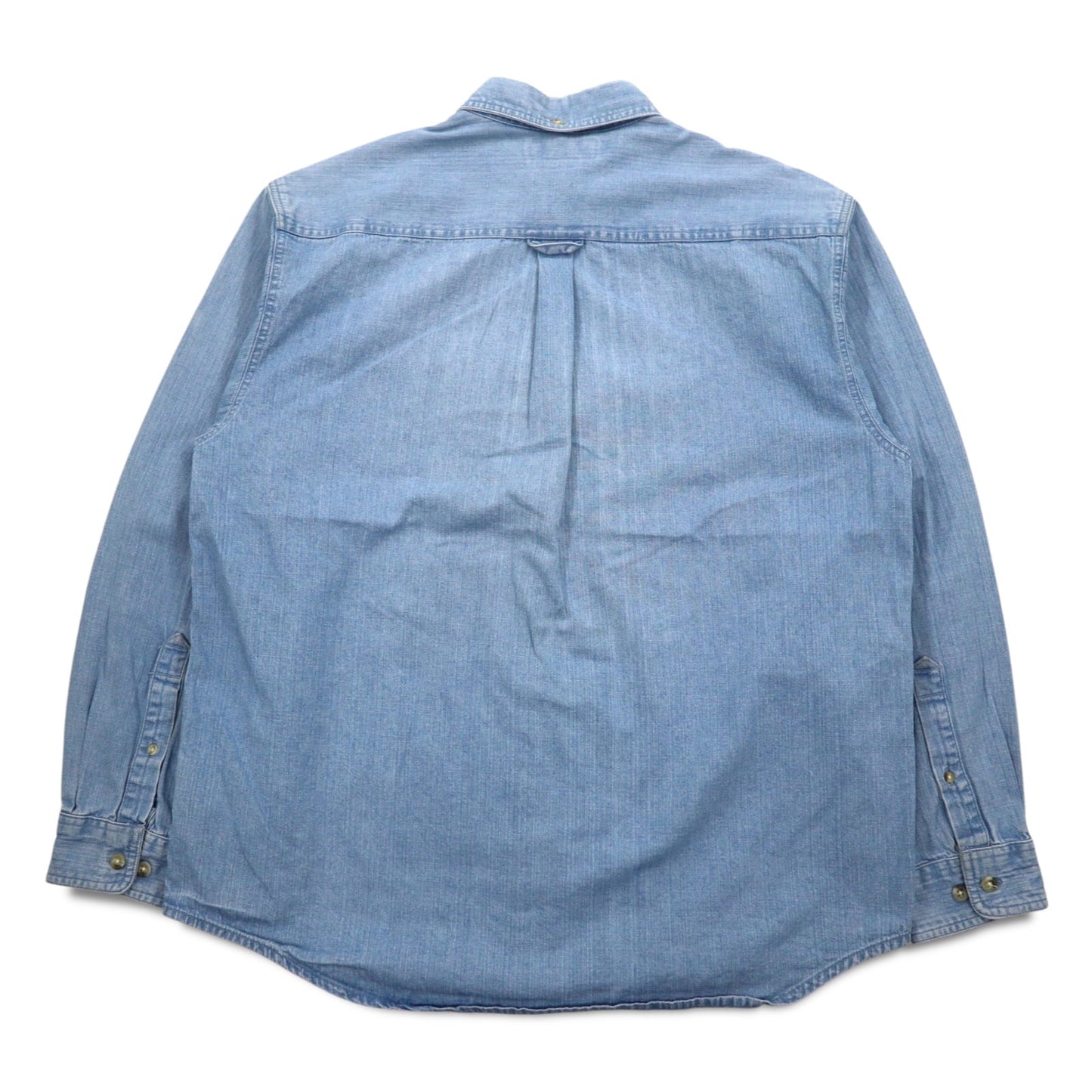 Columbia アイスウォッシュ デニム ボタンダウンシャツ L インディゴ ブルー コットン