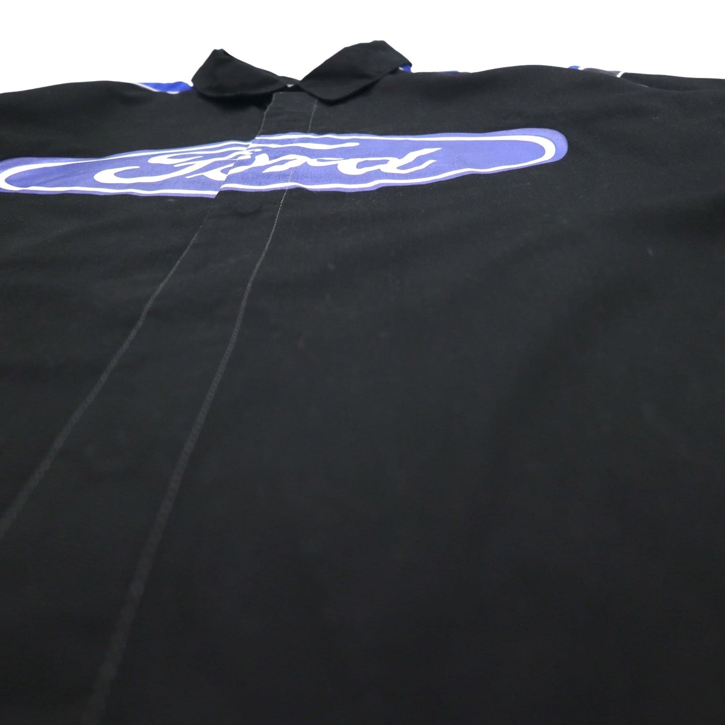 Ford by JEFF HAMILTON 半袖 レーシングシャツ L ブラック スナップボタン 両面プリント