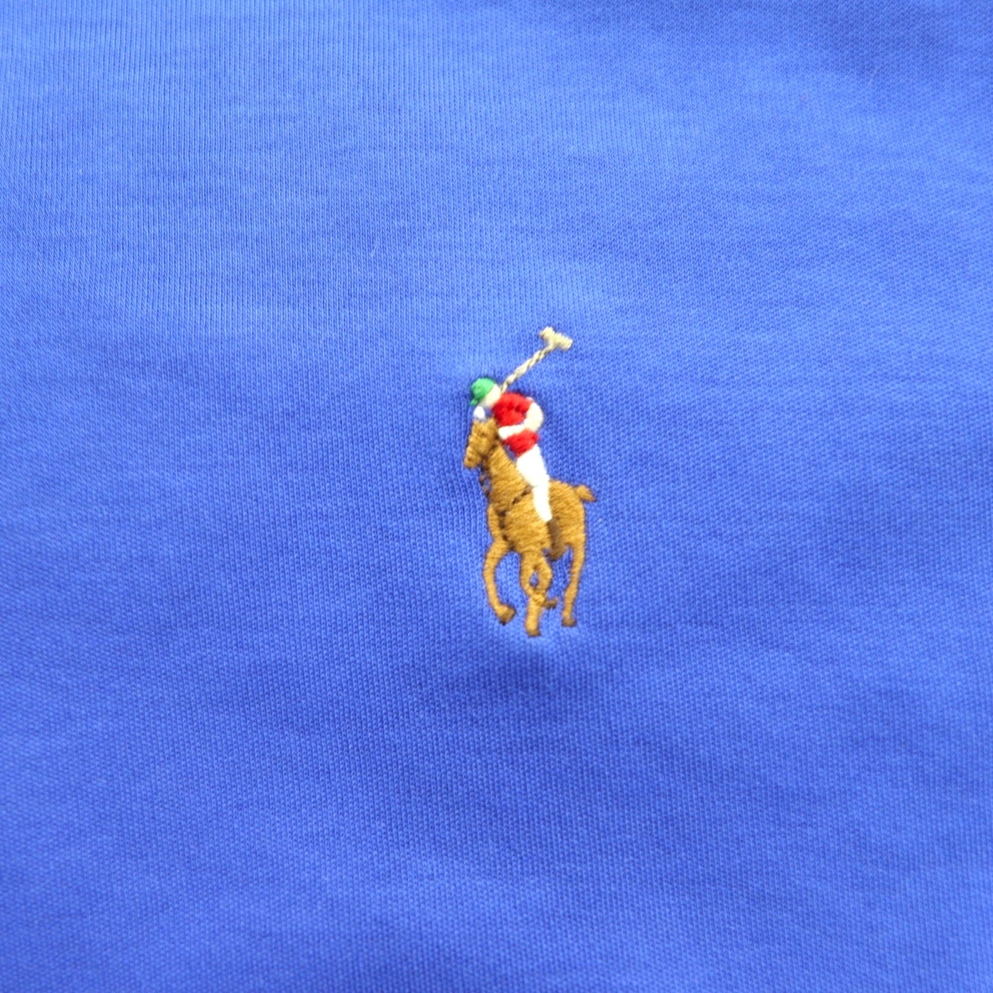 POLO RALPH LAUREN ピマ ソフトタッチ ポロシャツ XL ブルー コットン スモールポニー刺繍