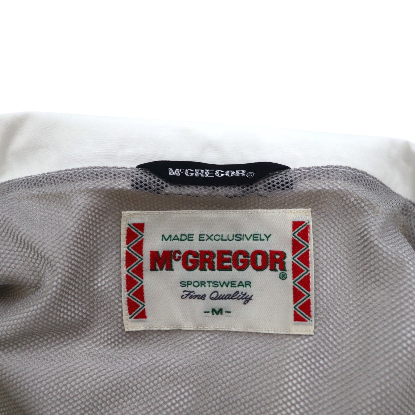 McGREGOR 90年代 フード着脱式 マウンテンパーカー M ホワイト コットン ポリエステル 日本製