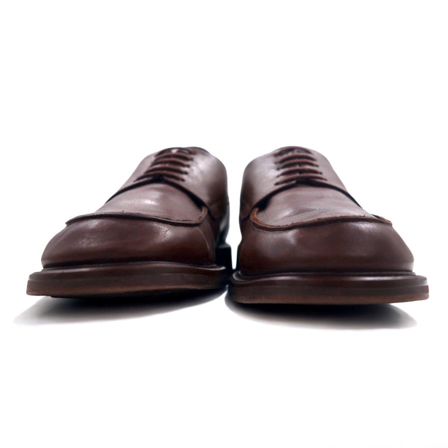 L.Lambetazzi イタリア製 Uチップ ダービーシューズ ドレスシューズ 27cm ブラウン レザー 外羽根