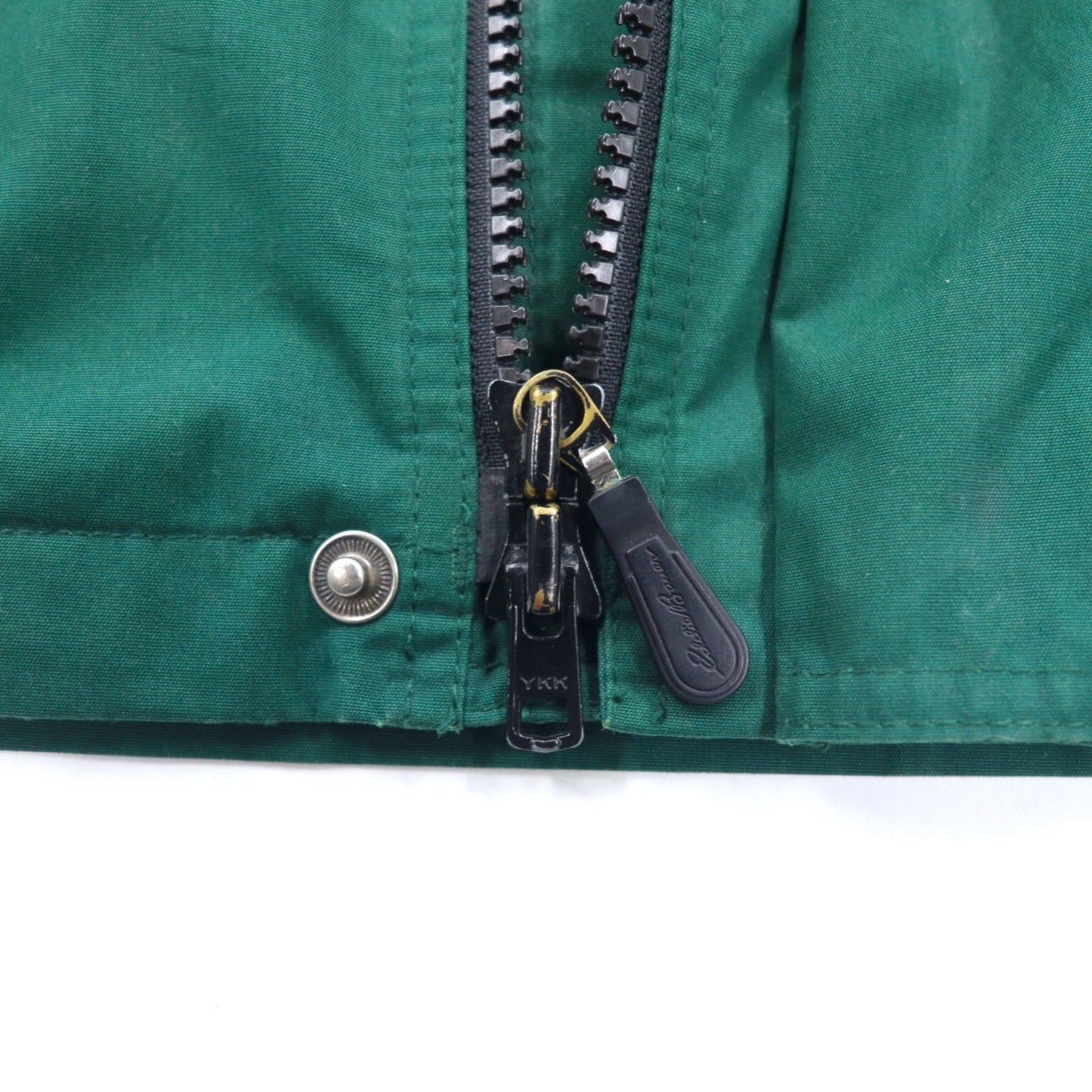 Eddie Bauer 90年代 65/35クロス マウンテンパーカー L グリーン ポリエステル コットン フリースライナー ドローコード ダブルジップ