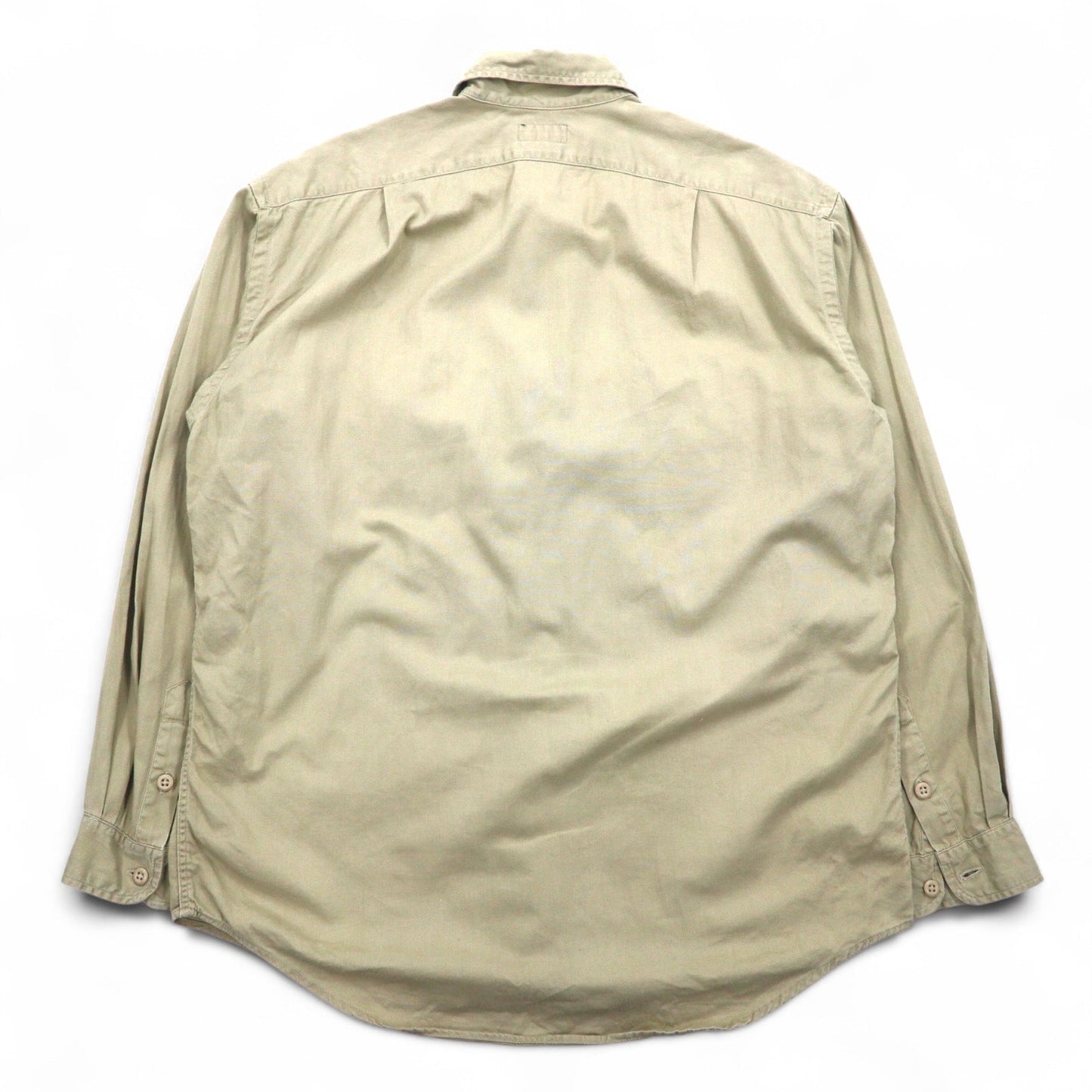 POLO JEANS CO. RALPH LAUREN 90年代 シグネチャー ツイル ワークシャツ L ベージュ 胸ポケット