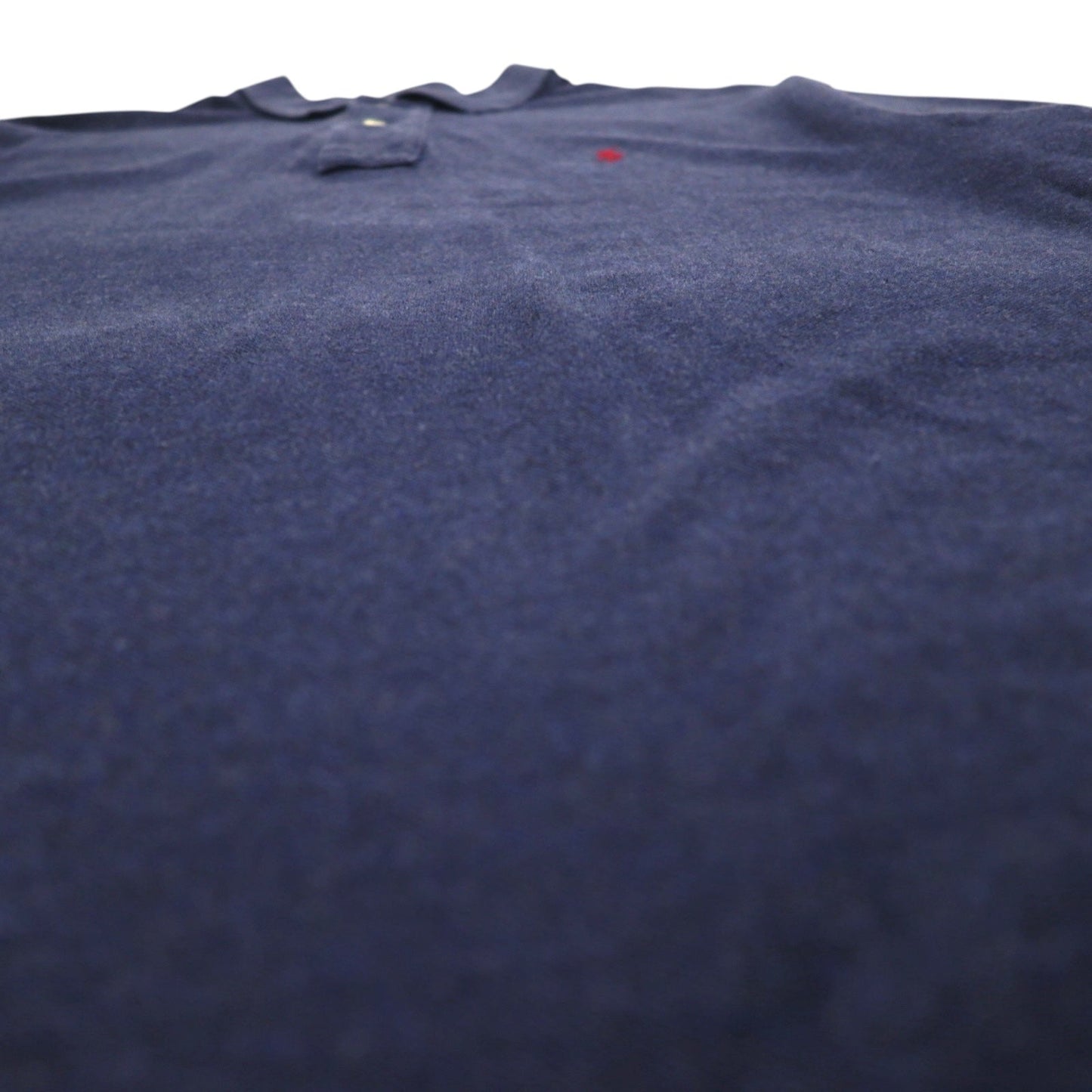 POLO RALPH LAUREN ポロシャツ L ネイビー コットン 鹿の子 スモールポニー刺繍