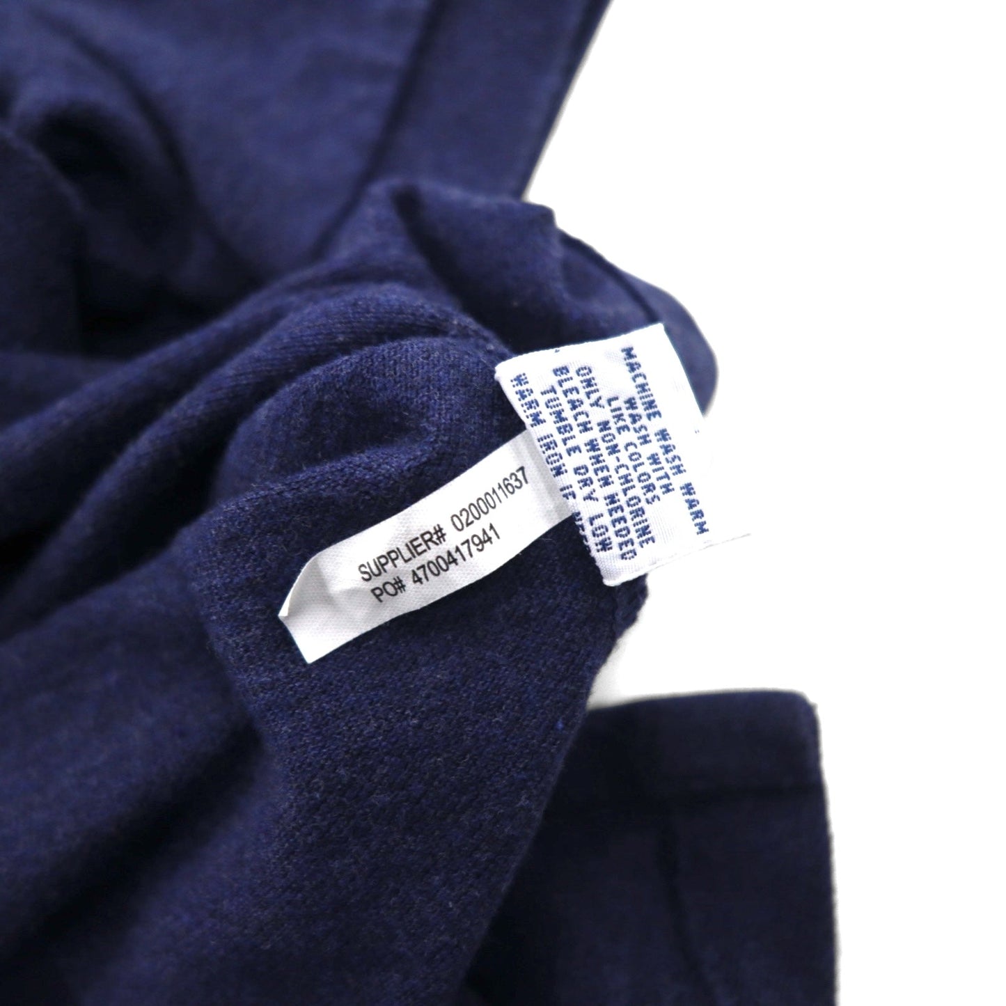 POLO RALPH LAUREN ポロシャツ L ネイビー コットン 鹿の子 スモールポニー刺繍