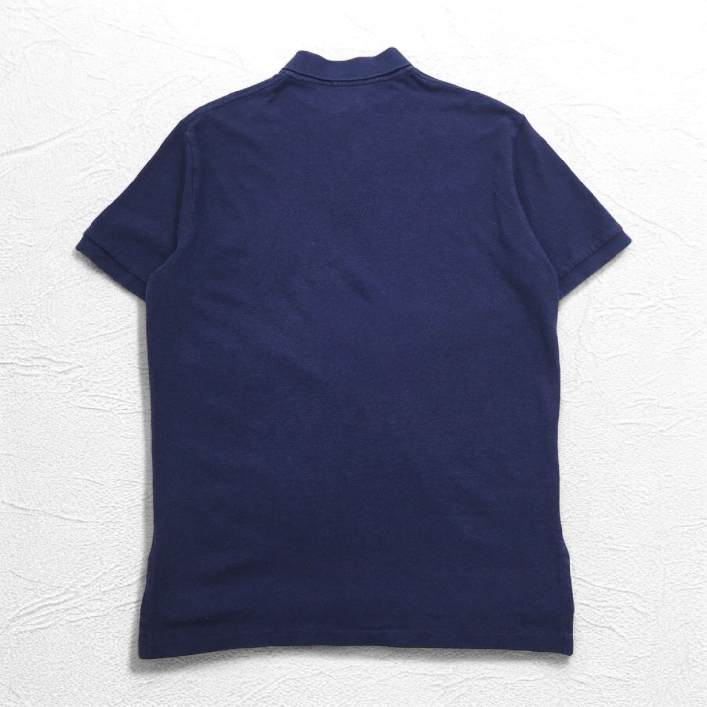 POLO RALPH LAUREN ポロシャツ L ネイビー コットン 鹿の子 スモールポニー刺繍
