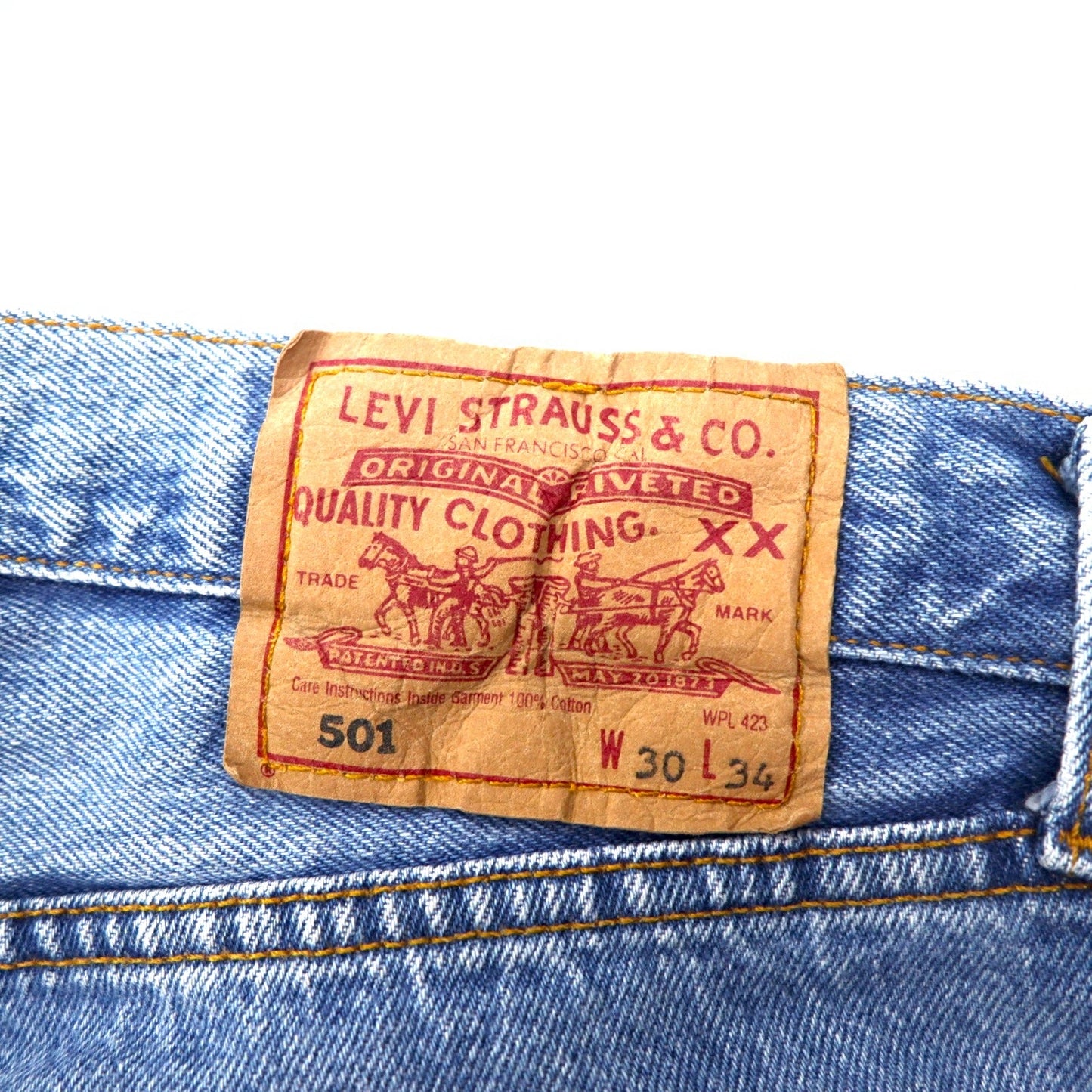 Levi's 90年代 スペイン製 ユーロリーバイス 501 デニムパンツ M インディゴ ブルー ボタンフライ 5010114