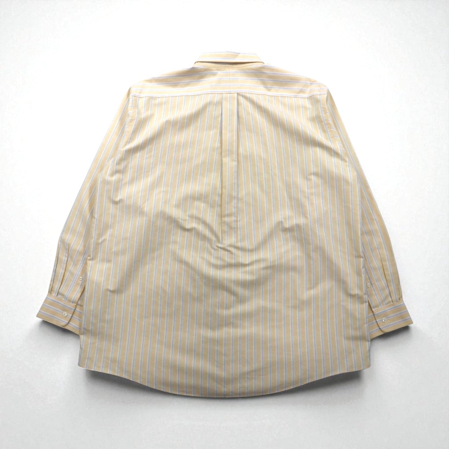 L.L.Bean トラディショナルフィット オックスフォード ボタンダウンシャツ XL TRADITIONAL FIT イエロー ストライプ 形態安定 WRINKLE RESISTANT 237816