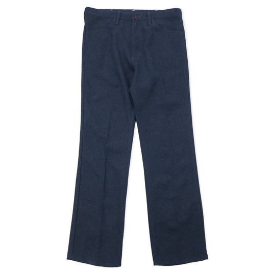 Wrangler 90年代 ランチャーパンツ L ネイビー ポリエステル センタープレス