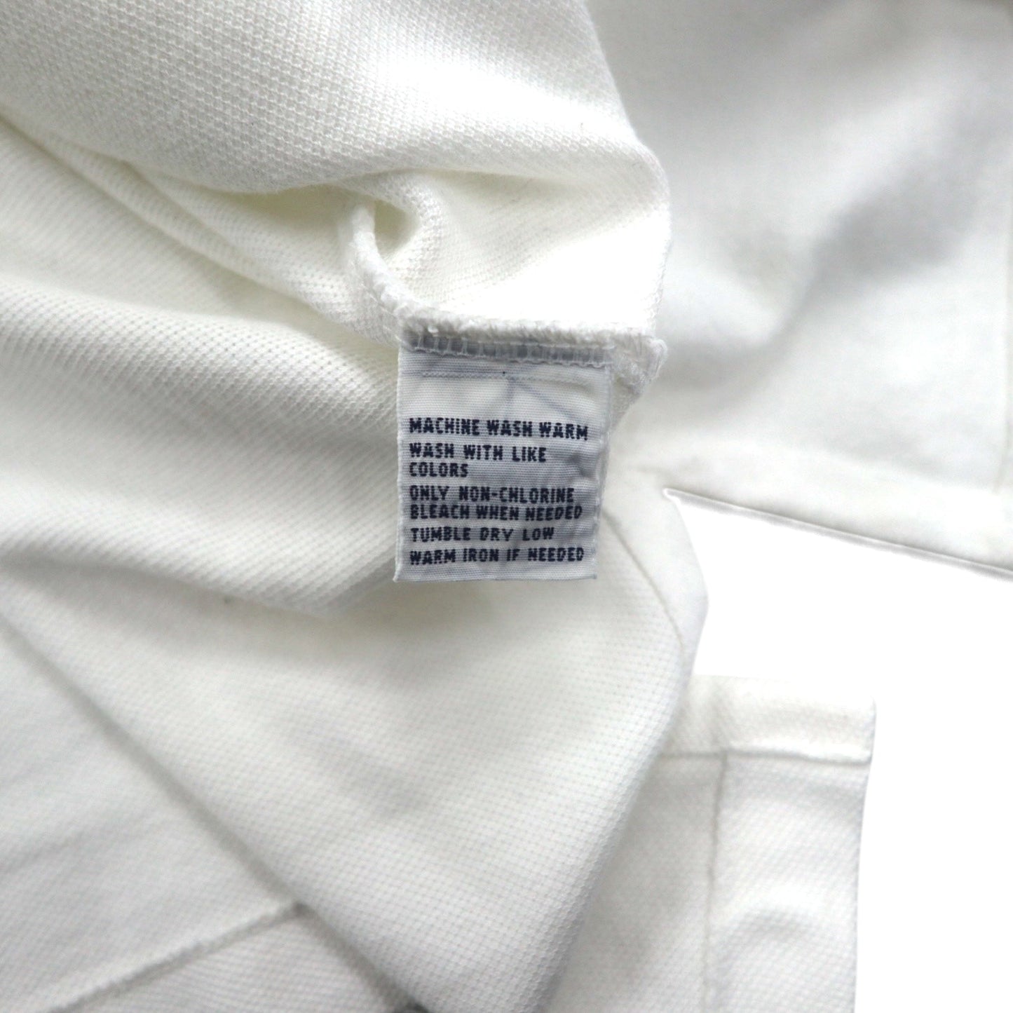 Polo by Ralph Lauren 90年代 ポロシャツ 2XL ビッグサイズ ホワイト 鹿の子 ポニー刺繍