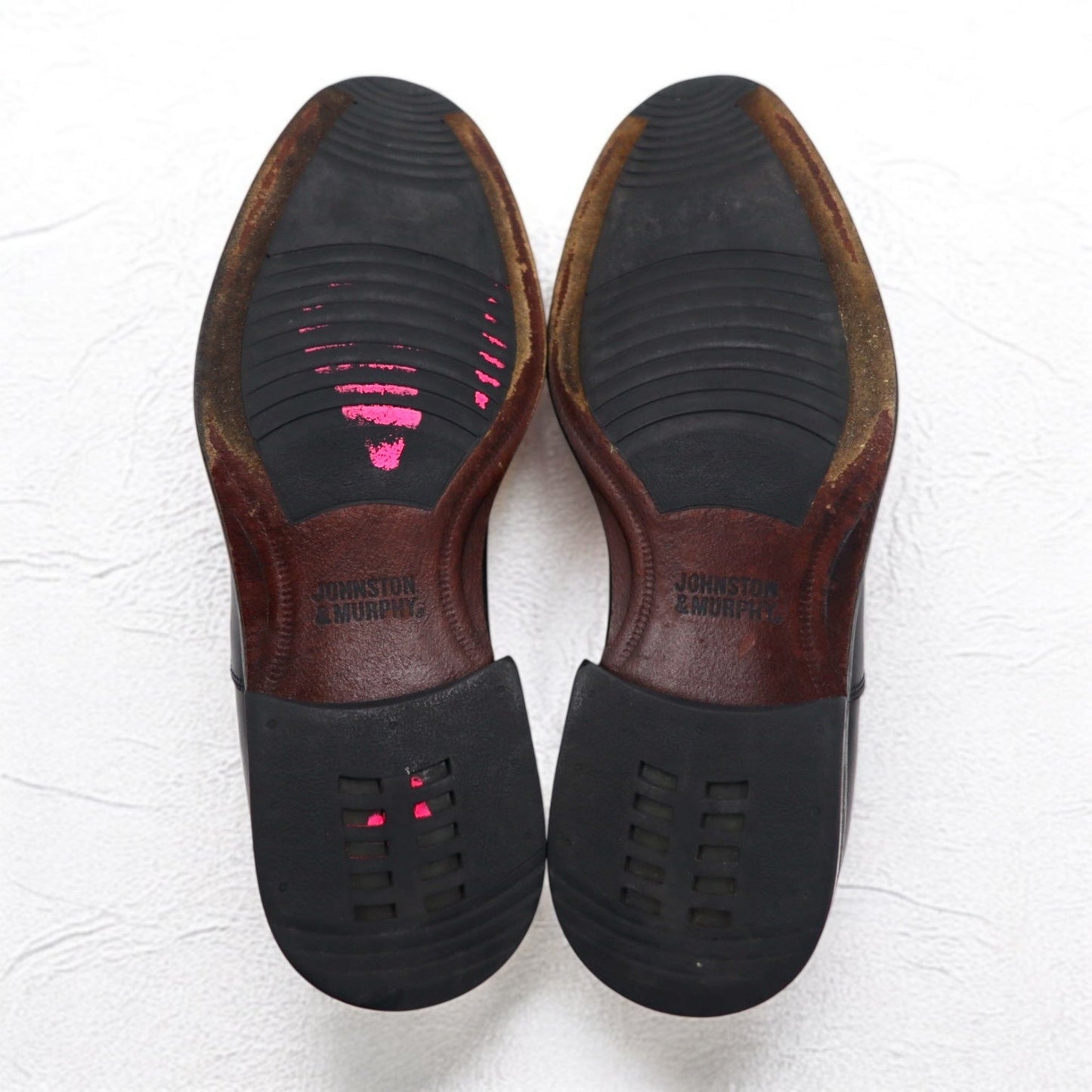 JOHNSTON & MURPHY イタリア製 Signaure Series ストレートチップ ドレスシューズ 27cm ブラック レザー 137 15 4643