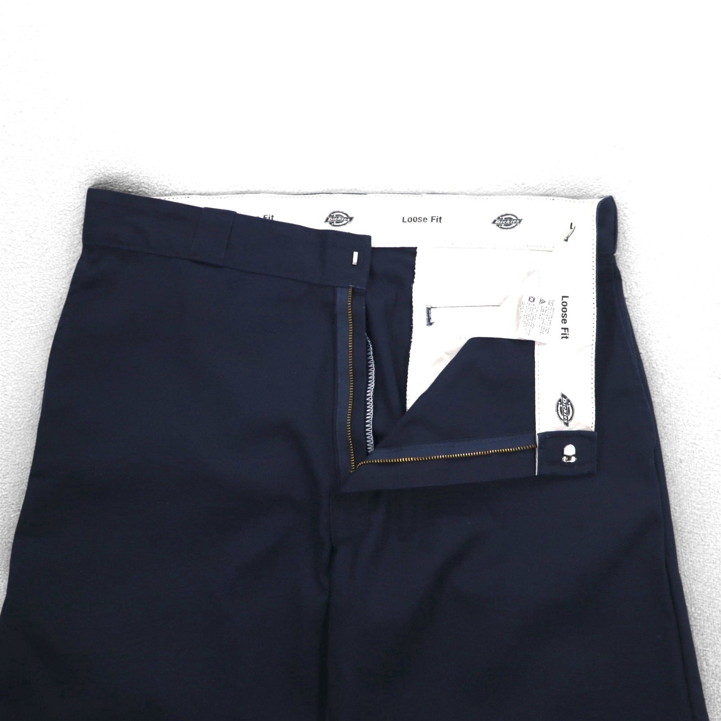 Dickies ルーズフィット LOOSE FIT ダブルニー ワークパンツ チノパンツ L ネイビー 85283DN ホンジュラス製