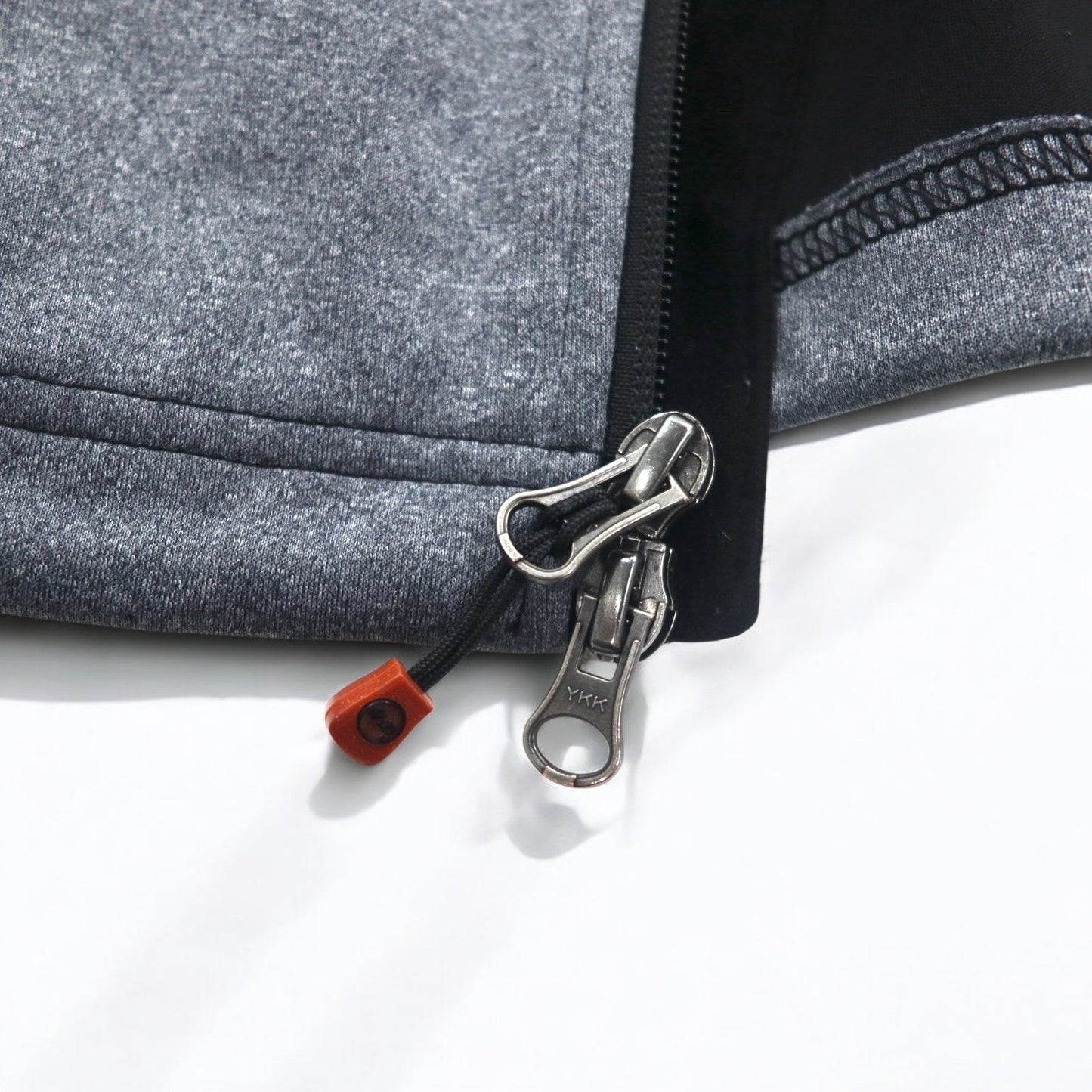 HARLEY DAVIDSON ソフトシェルジャケット ジャージ L グレー ストレッチ サムホール ダブルジップ