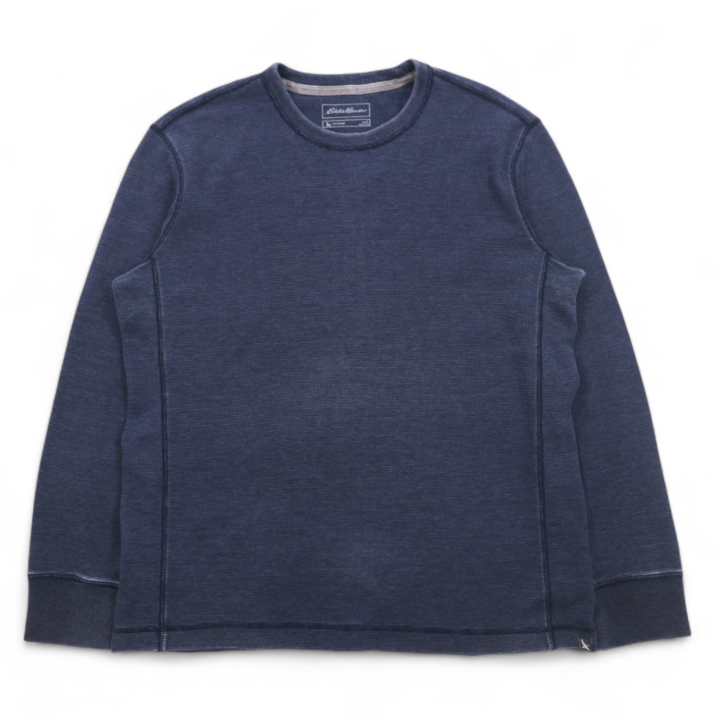 Eddie Bauer サーマル ロングスリーブTシャツ ロンT L グレー コットン