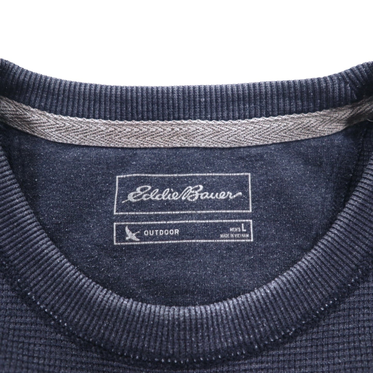 Eddie Bauer サーマル ロングスリーブTシャツ ロンT L グレー コットン