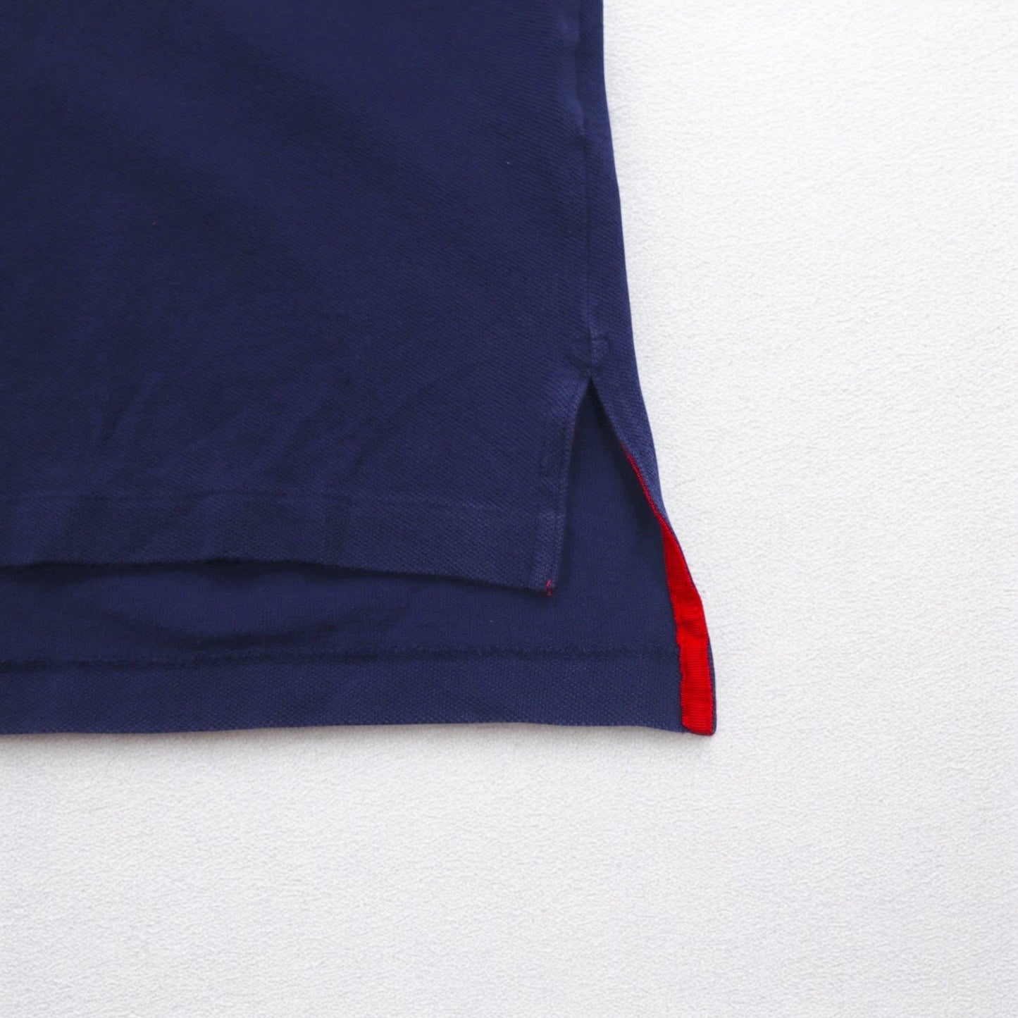 Polo by Ralph Lauren 90年代 ポロプレイヤー刺繍 ポロシャツ M ネイビー コットン 鹿の子