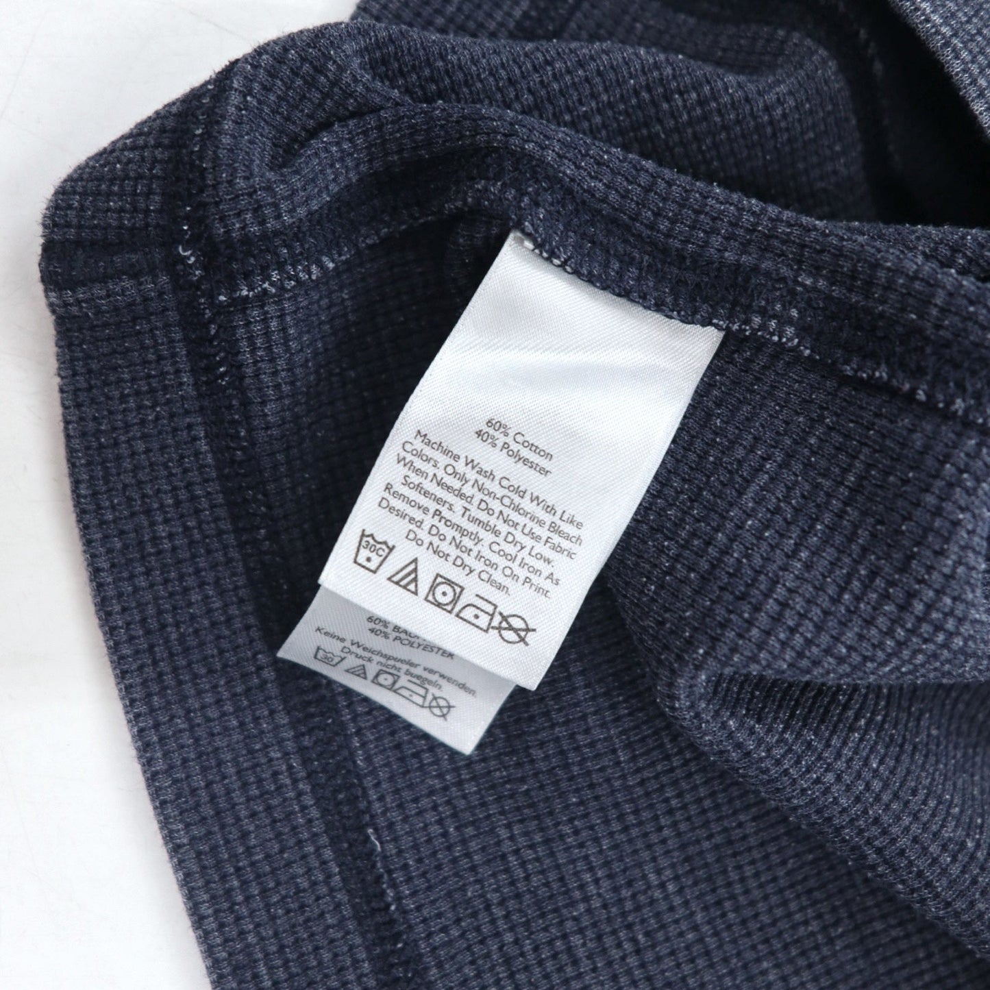 Eddie Bauer サーマル ロングスリーブTシャツ ロンT L グレー コットン